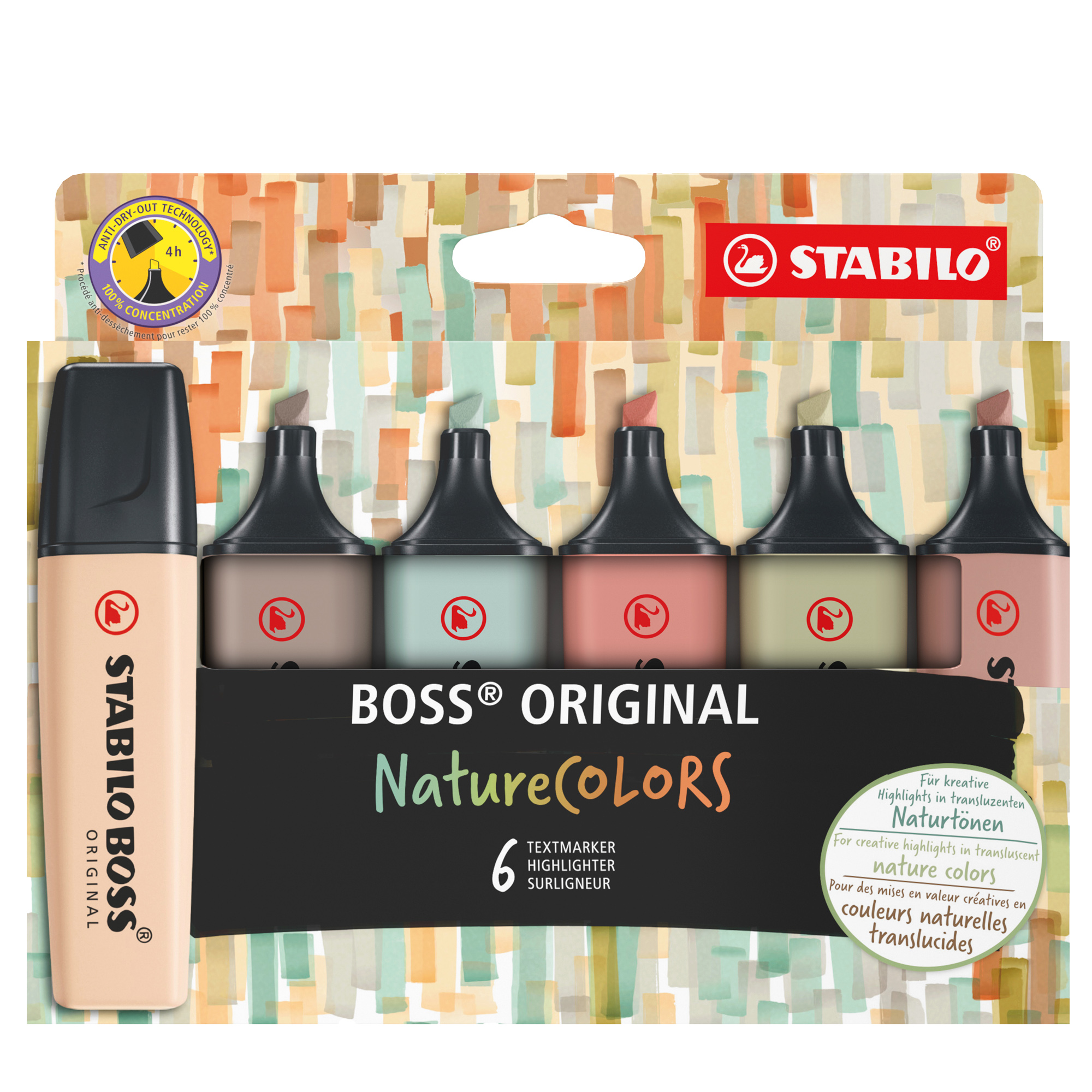 STABILO BOSS ORIGINAL NatureCOLORS 6pcs. wallet