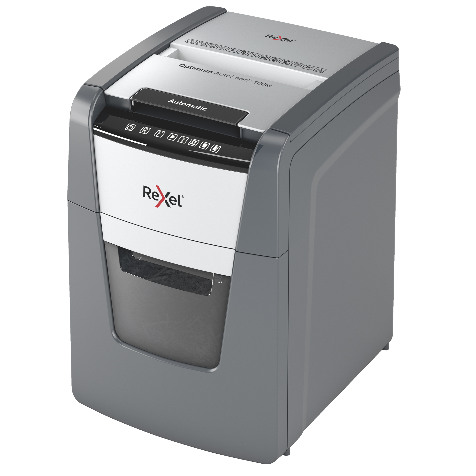 Rexel Optimum AutoFeed+ 100M - Distruggidocumenti - Micro-Cut - 2 x 15 mm - P-5