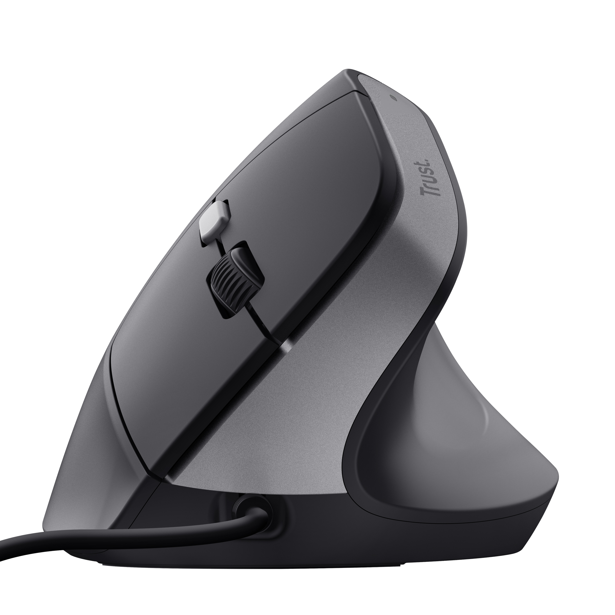 Trust Bayo II - Mouse verticale - ergonomico - per destrorsi - ottica - 6 pulsanti - cablato - USB-A - nero