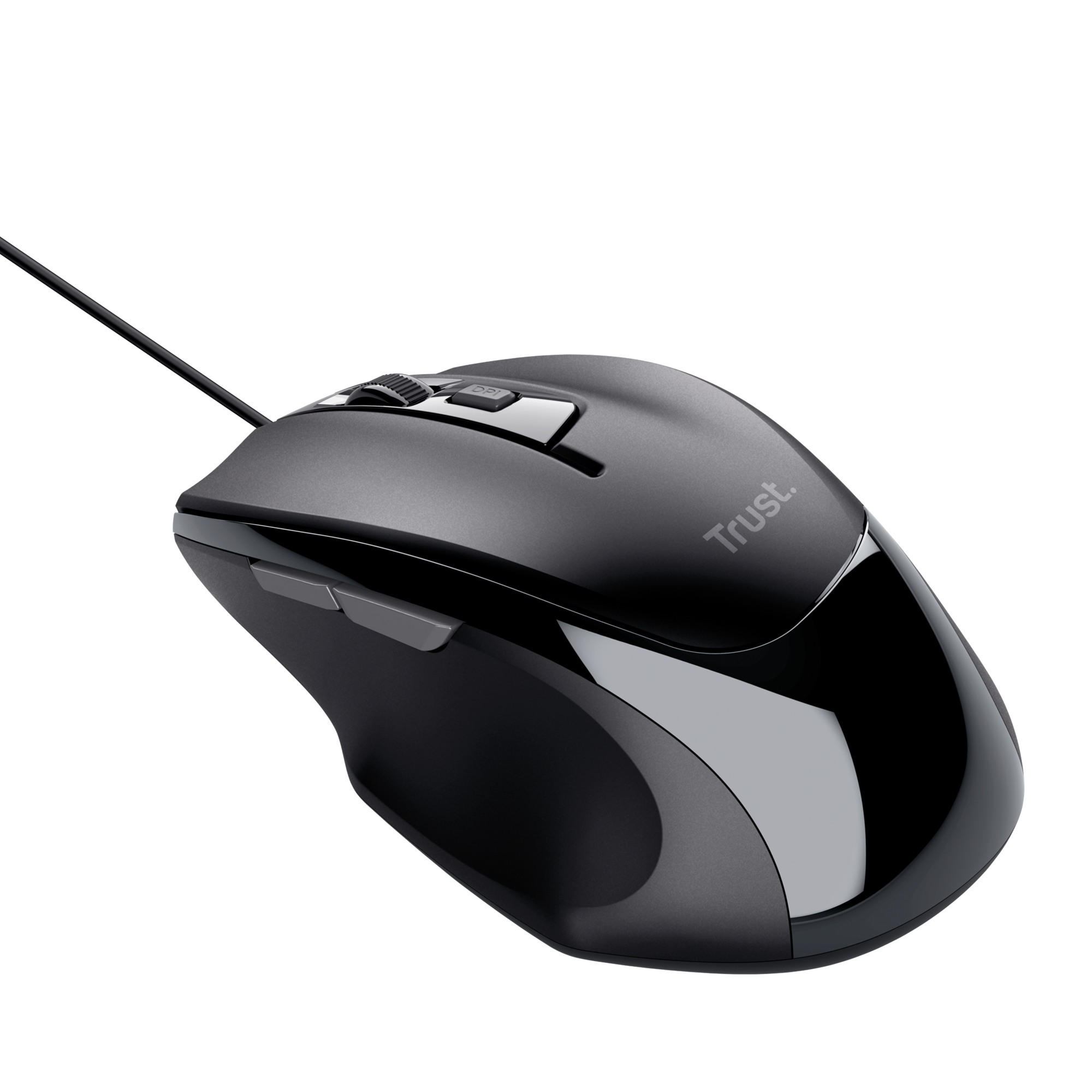 Trust Voca Comfort - Mouse - per destrorsi - ottica - 6 pulsanti - cablato - USB