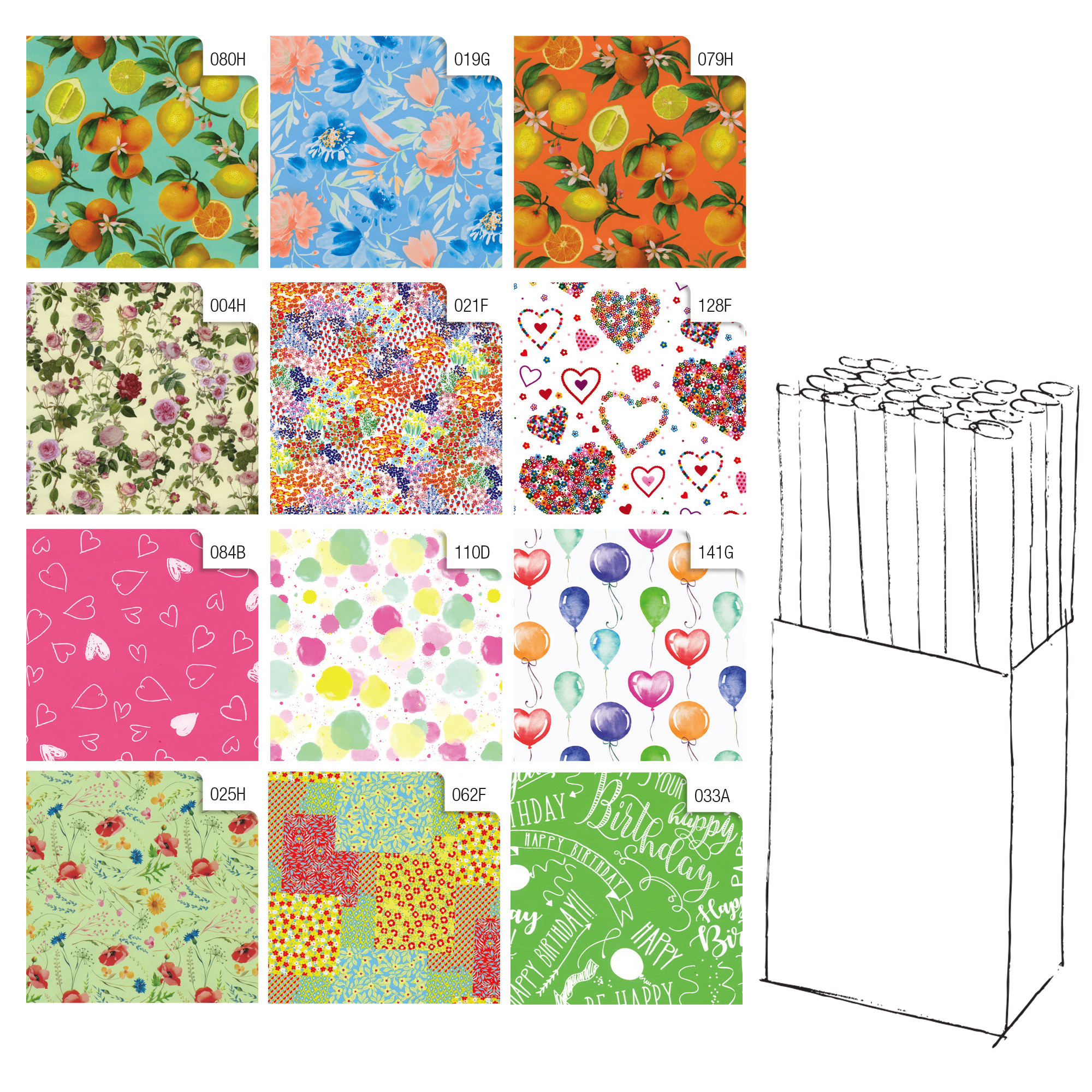 Rotolo carta regalo Primavera - 2 x 0,70 …