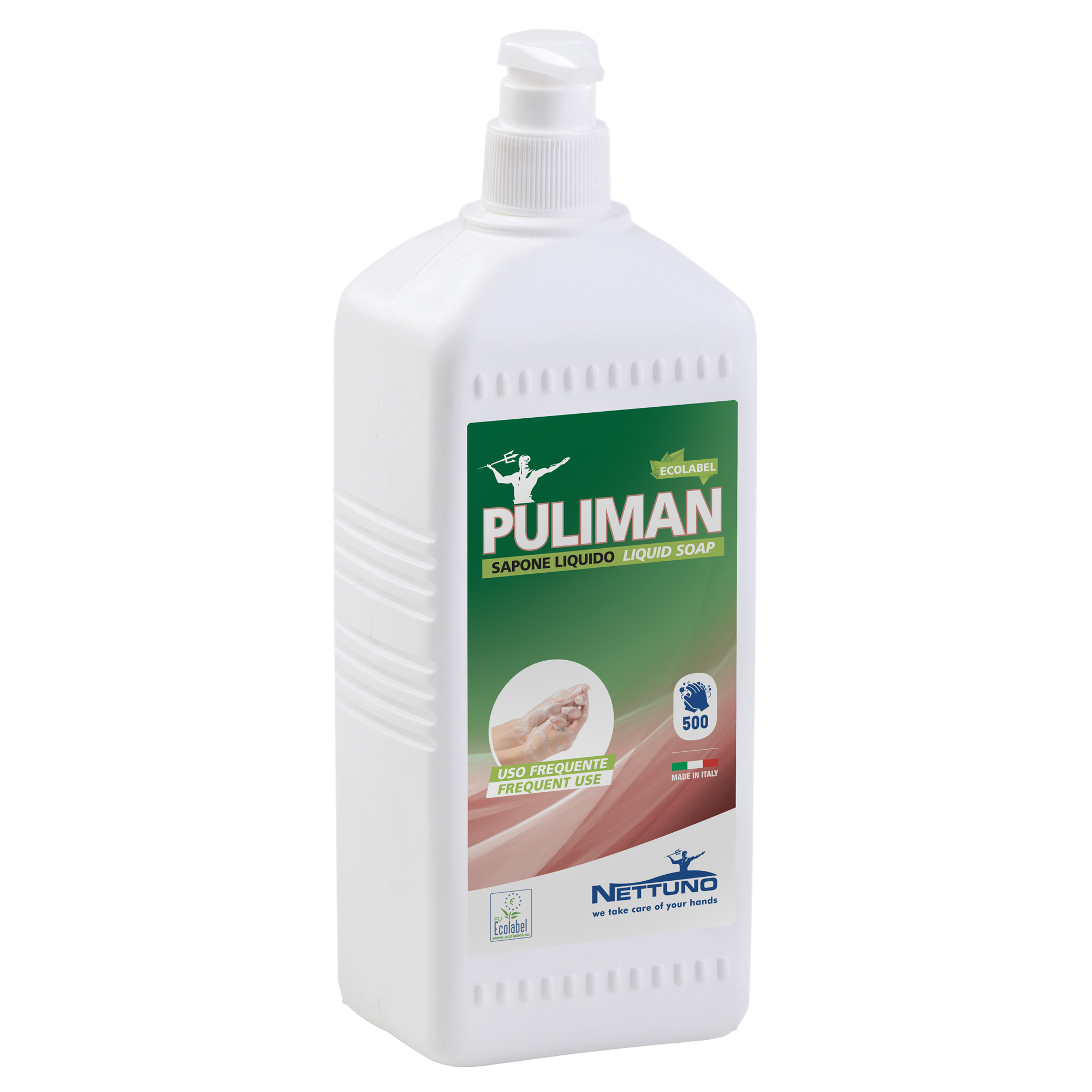 Sapone liquido Puliman Ecolabel - con dosatore - …
