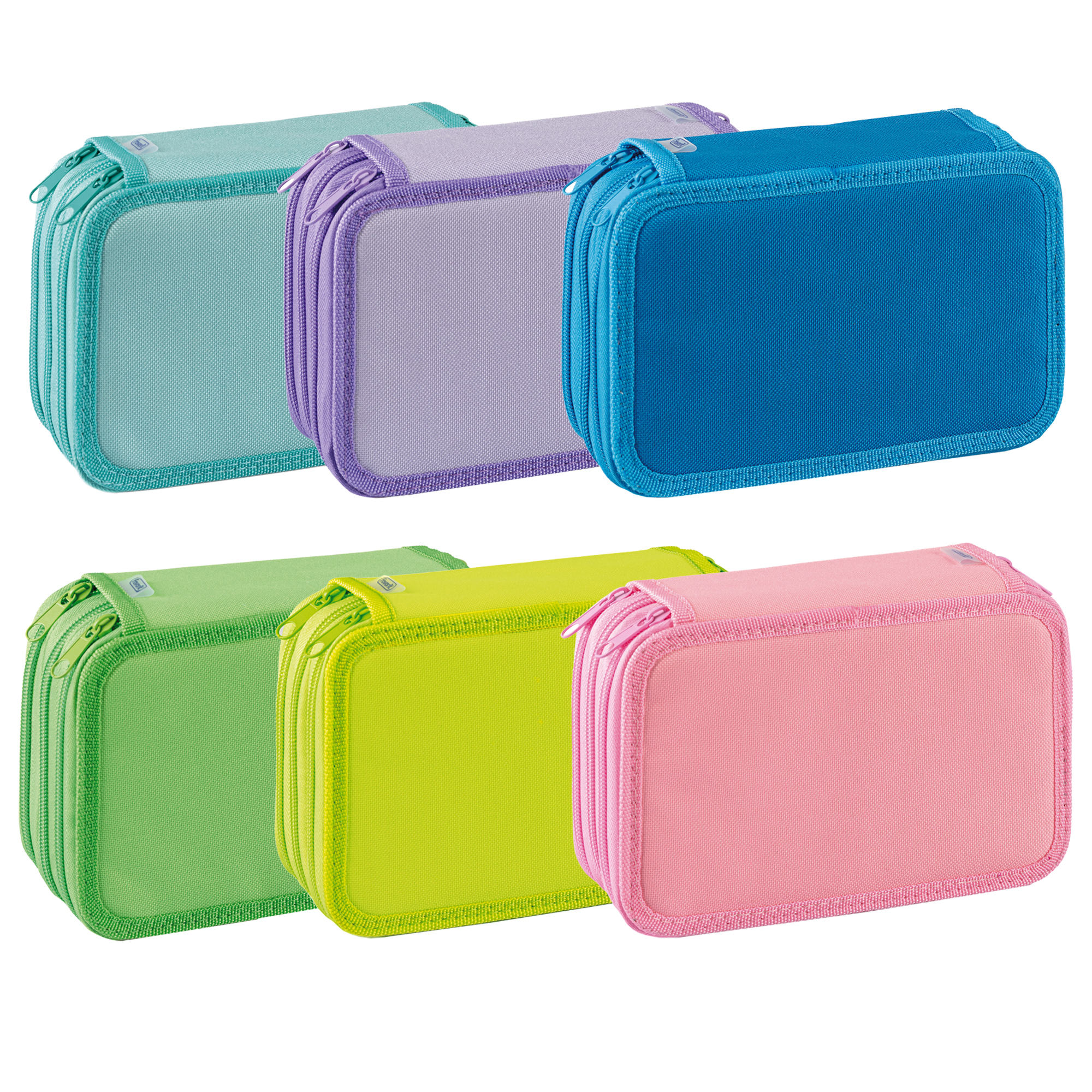 Astuccio 3 Zip Neon & Pastel - 13 …