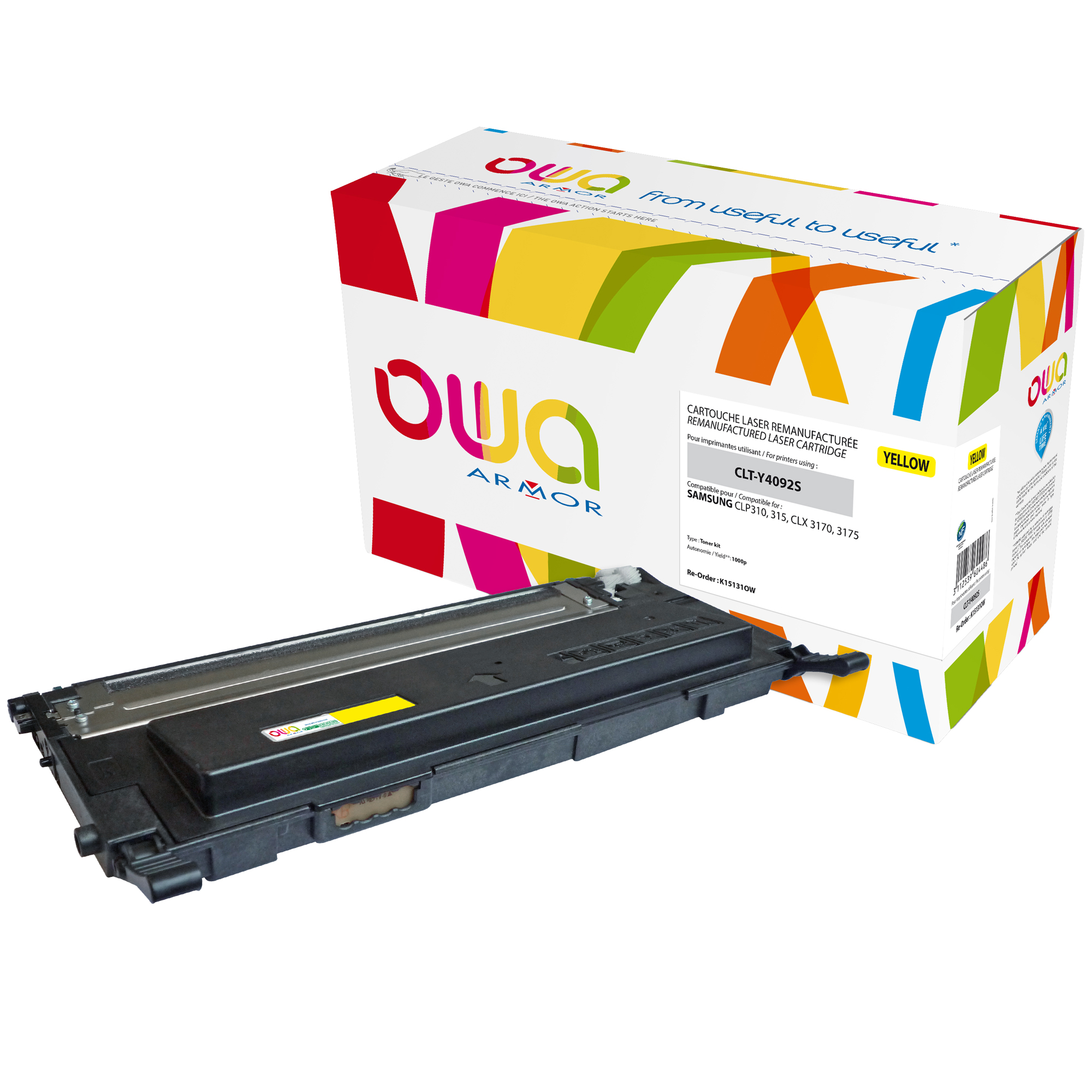 Armor - Toner Compatibile per Hp/Samsung - Giallo …
