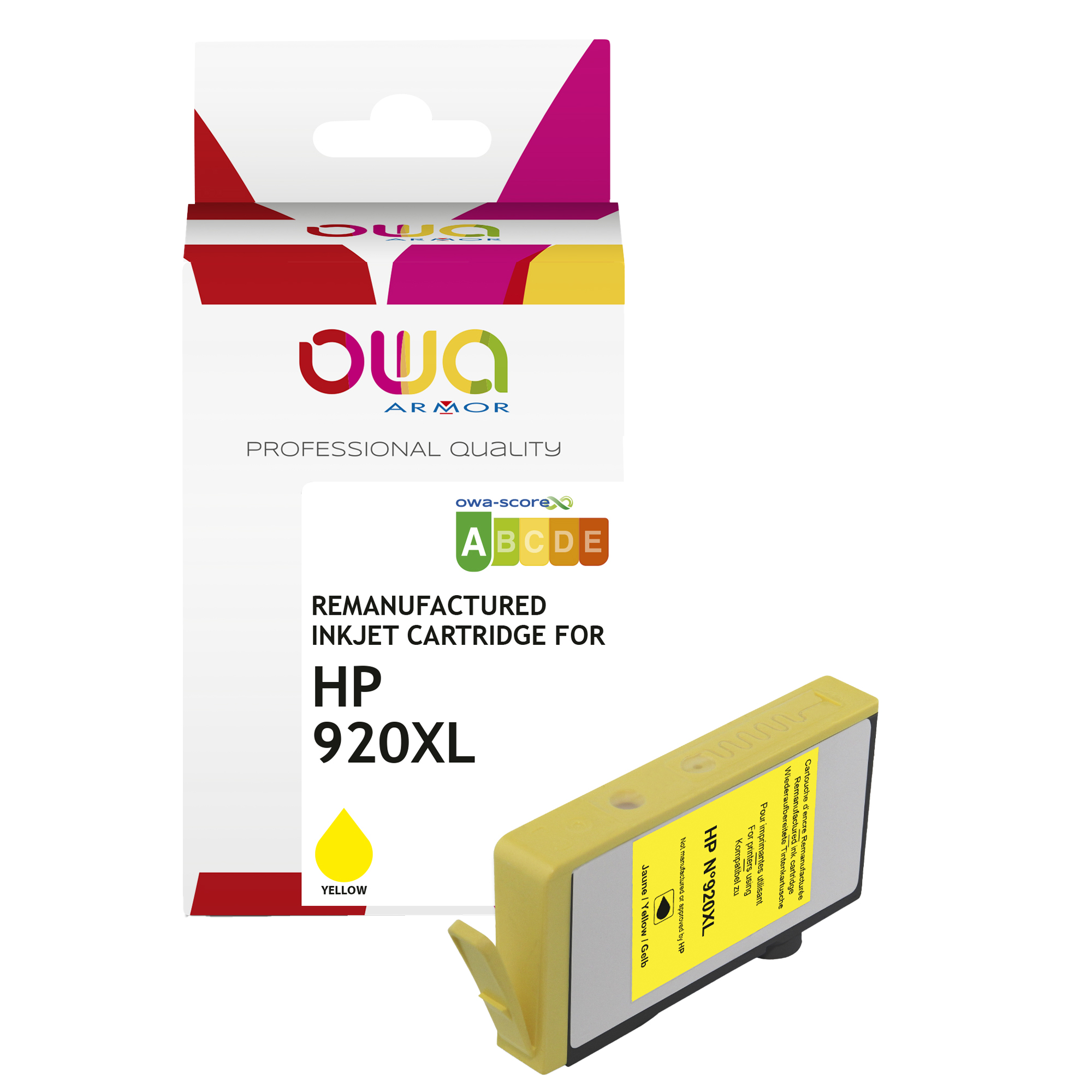 Armor - Cartuccia ink Compatibile per Hp - 902XL - Giallo - K20452OW