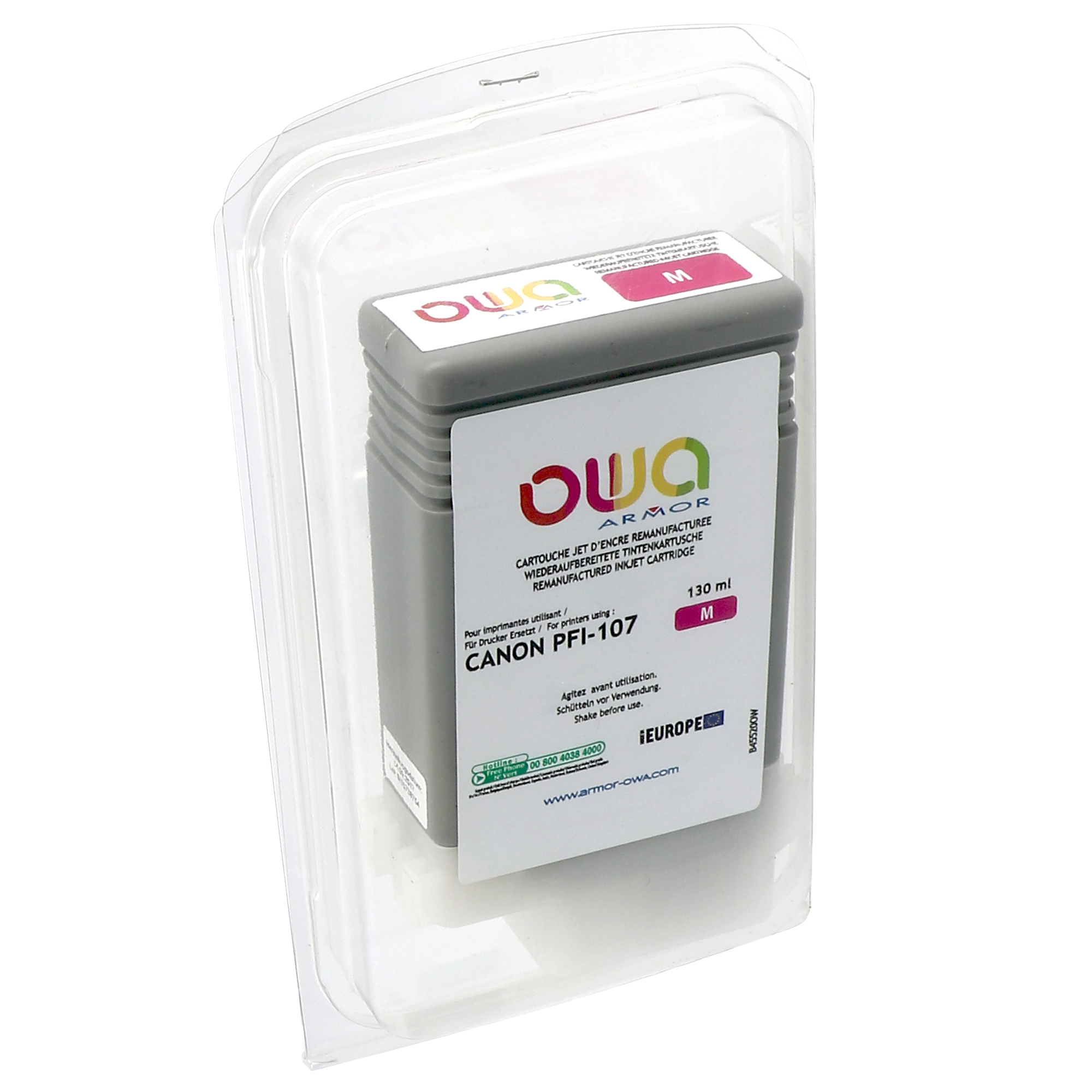 Armor - Cartuccia per Canon PFI-107 - Magenta …