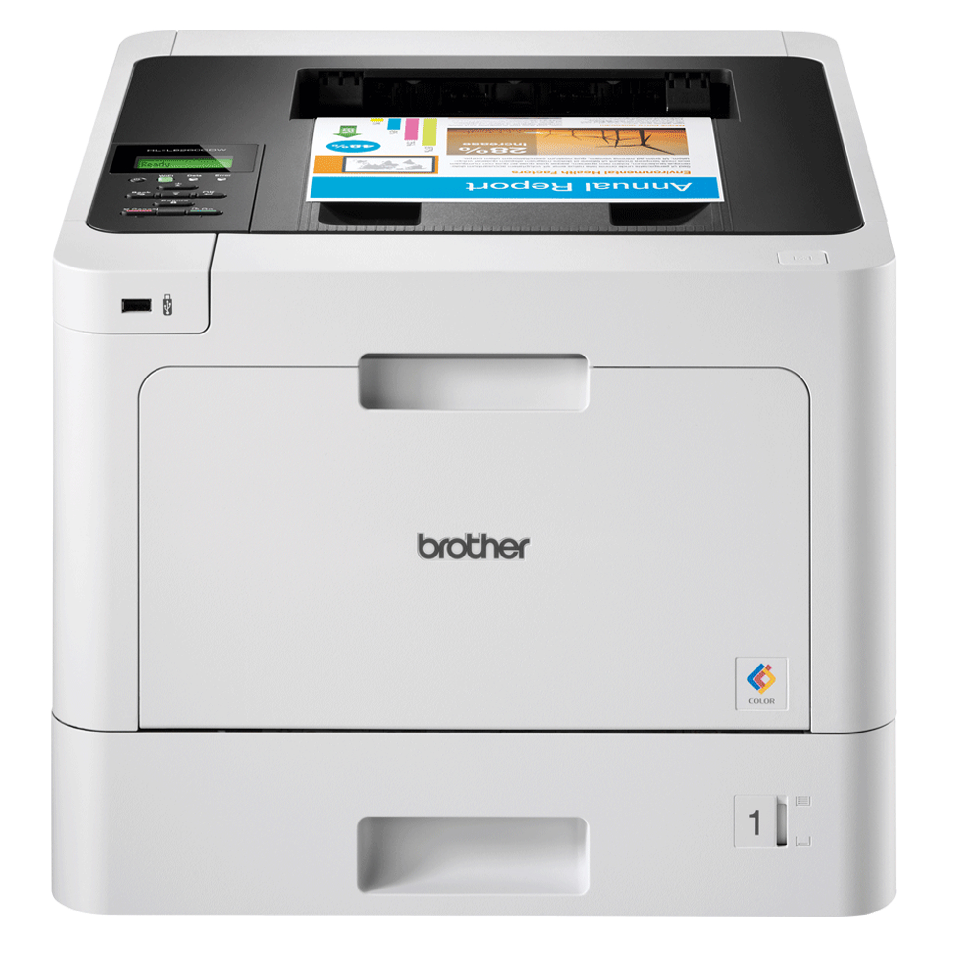Brother HL-L8260CDW - Stampante - colore - Duplex - laser - A4/Legal - 2400 x 600 dpi - fino a 31 ppm (mono) / fino a 31 ppm (colore) - capacità 300 fogli - USB 2.0, Gigabit LAN, Wi-Fi(n), host USB
