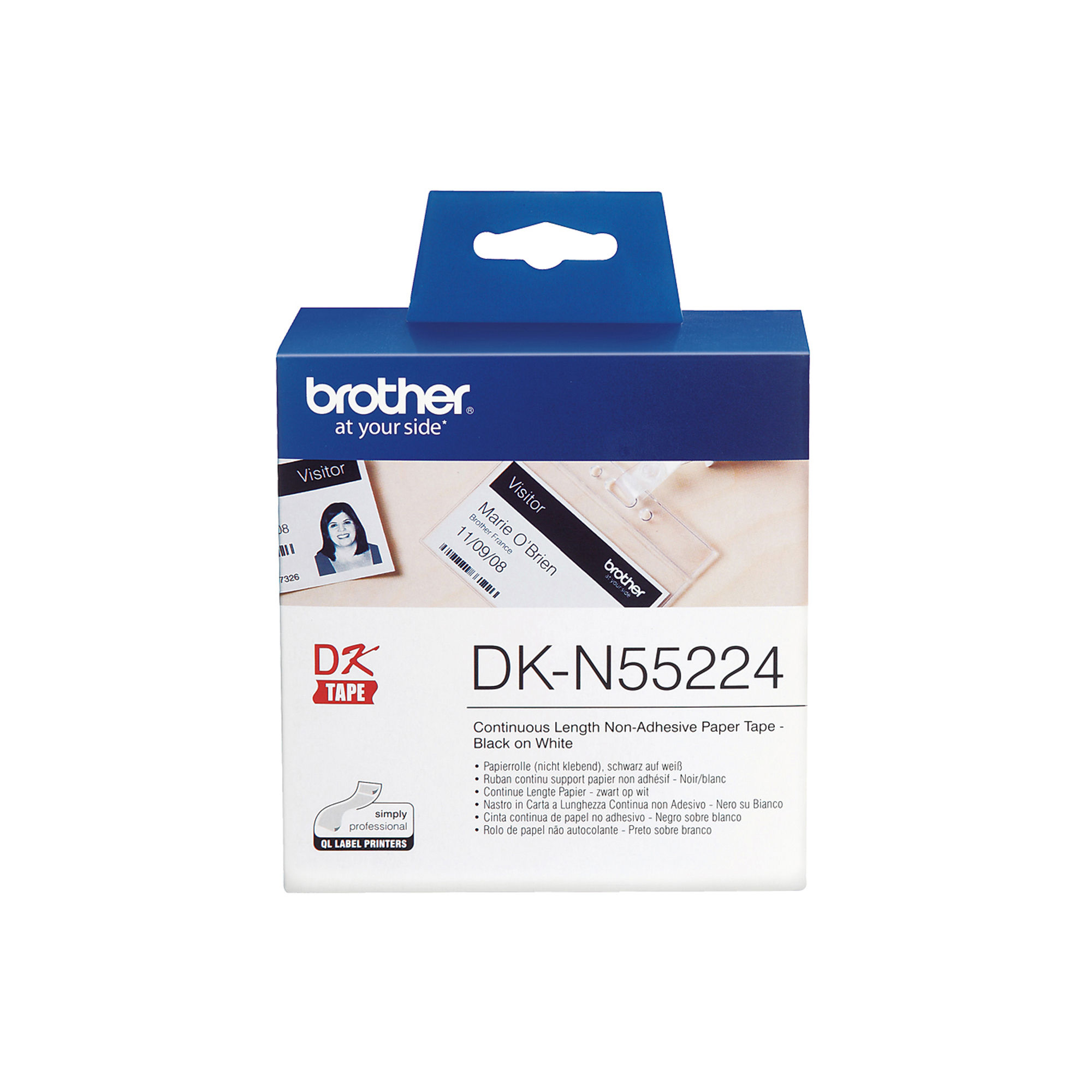 Brother DKN55224 - Carta - nero su bianco …
