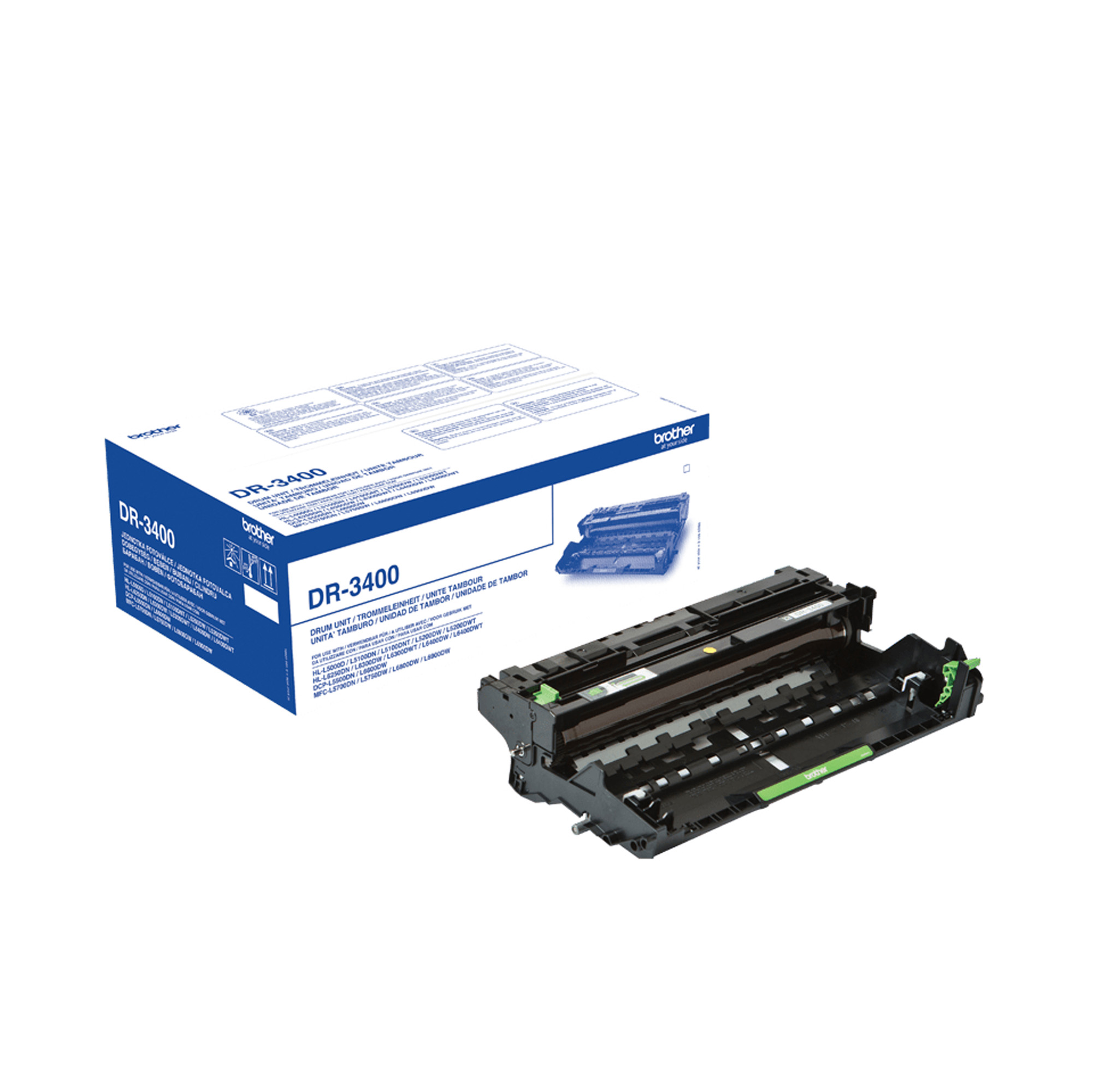 Brother DR3400 - Originale - kit tamburo - per Brother HL-L5000, L5050, L5100, L5200, L6250, L6300, L6400, L6450, MFC-L6900, L6950, L6970