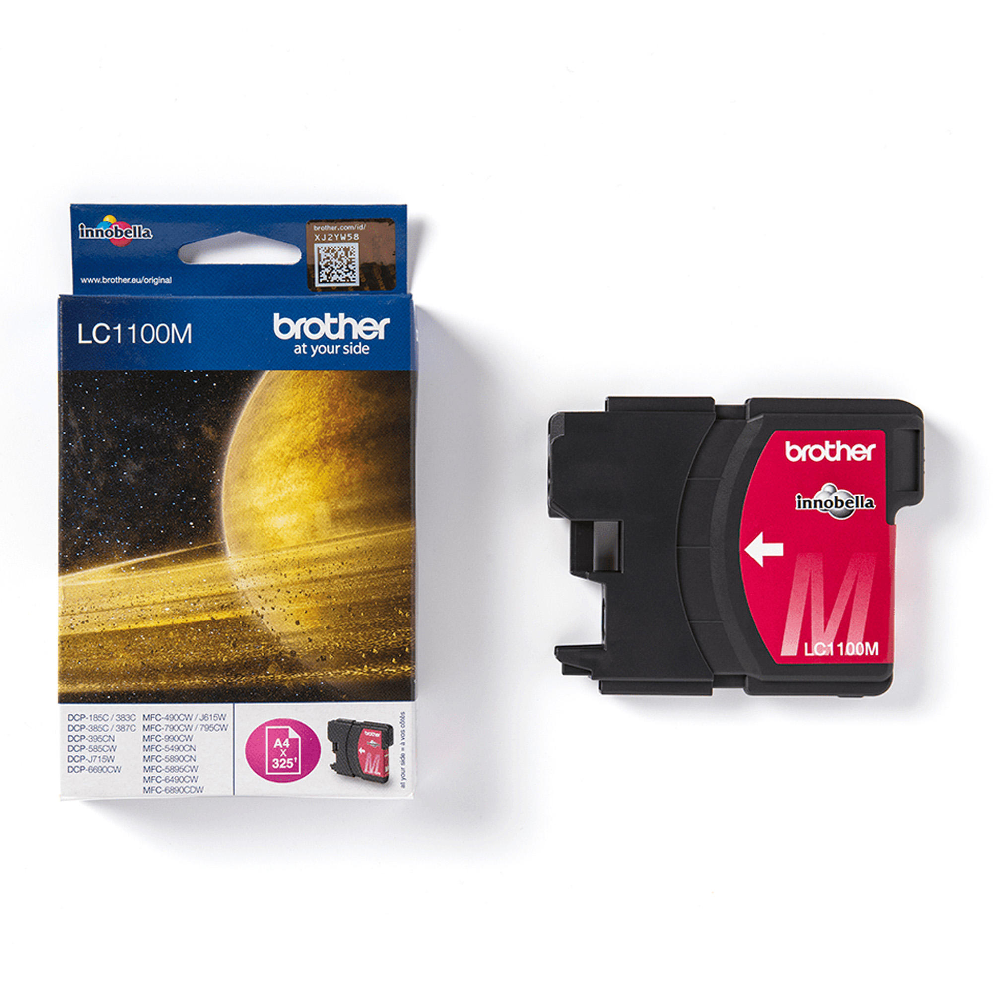 Brother LC1100M - Magenta - originale - cartuccia d'inchiostro - per Brother DCP-185, 385, 395, 585, J715, MFC-490, 5490, 5890, 5895, 6890, 790, 795, 990, J615