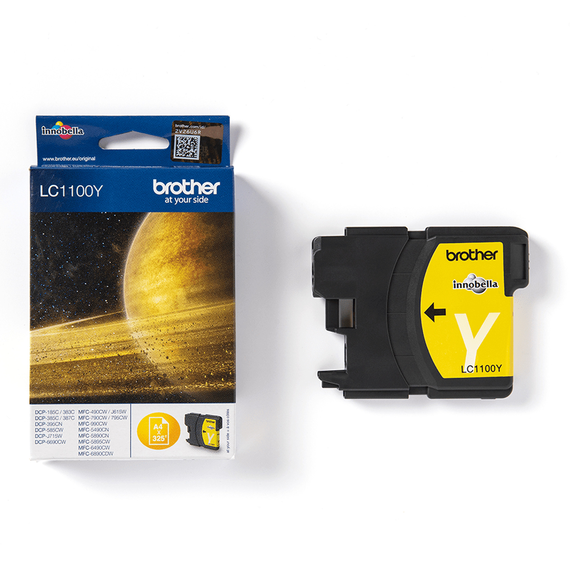 Brother LC1100Y - Giallo - originale - cartuccia d'inchiostro - per Brother DCP-185, 385, 395, 585, J715, MFC-490, 5490, 5890, 5895, 6890, 790, 795, 990, J615