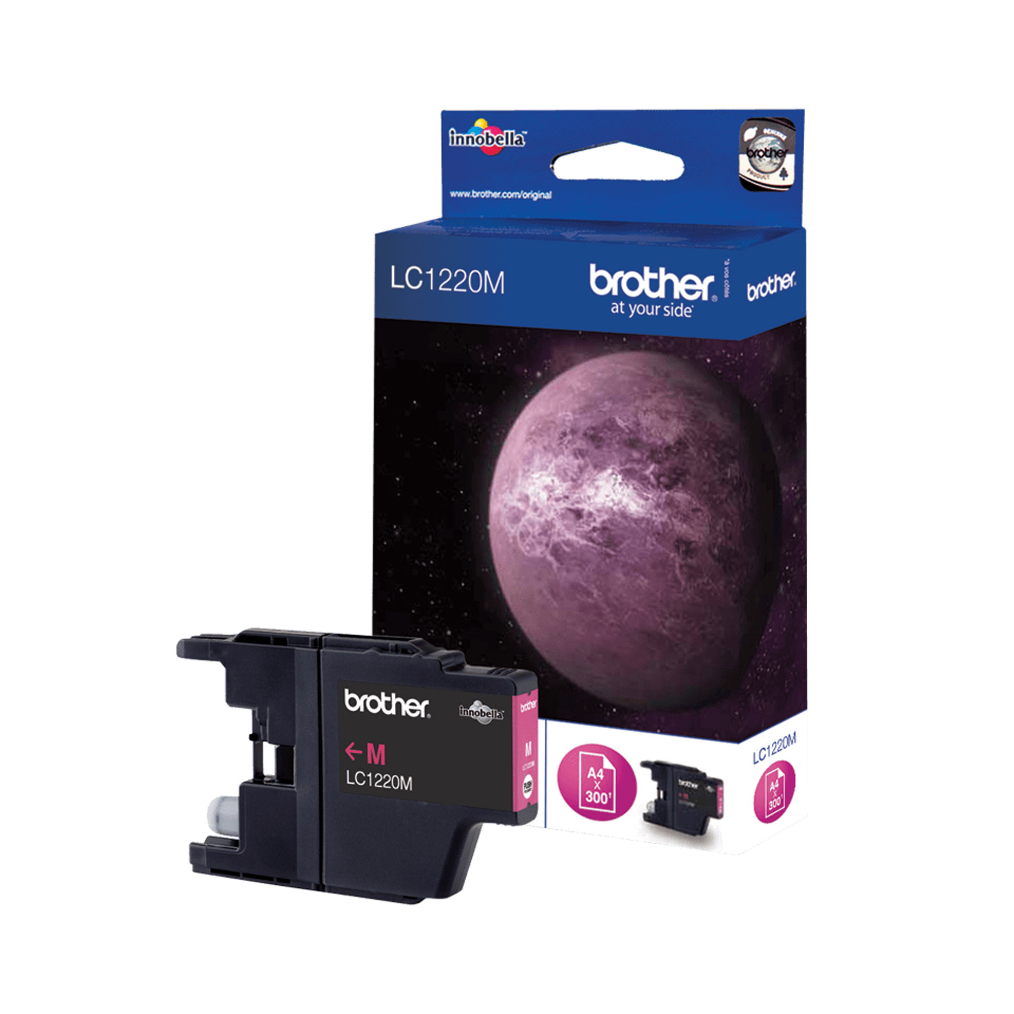 Brother LC1220M - Magenta - originale - cartuccia d'inchiostro - per Brother DCP-J525, DCP-J725, DCP-J925, MFC-J430, MFC-J625, MFC-J825; MyMio MFC-J825