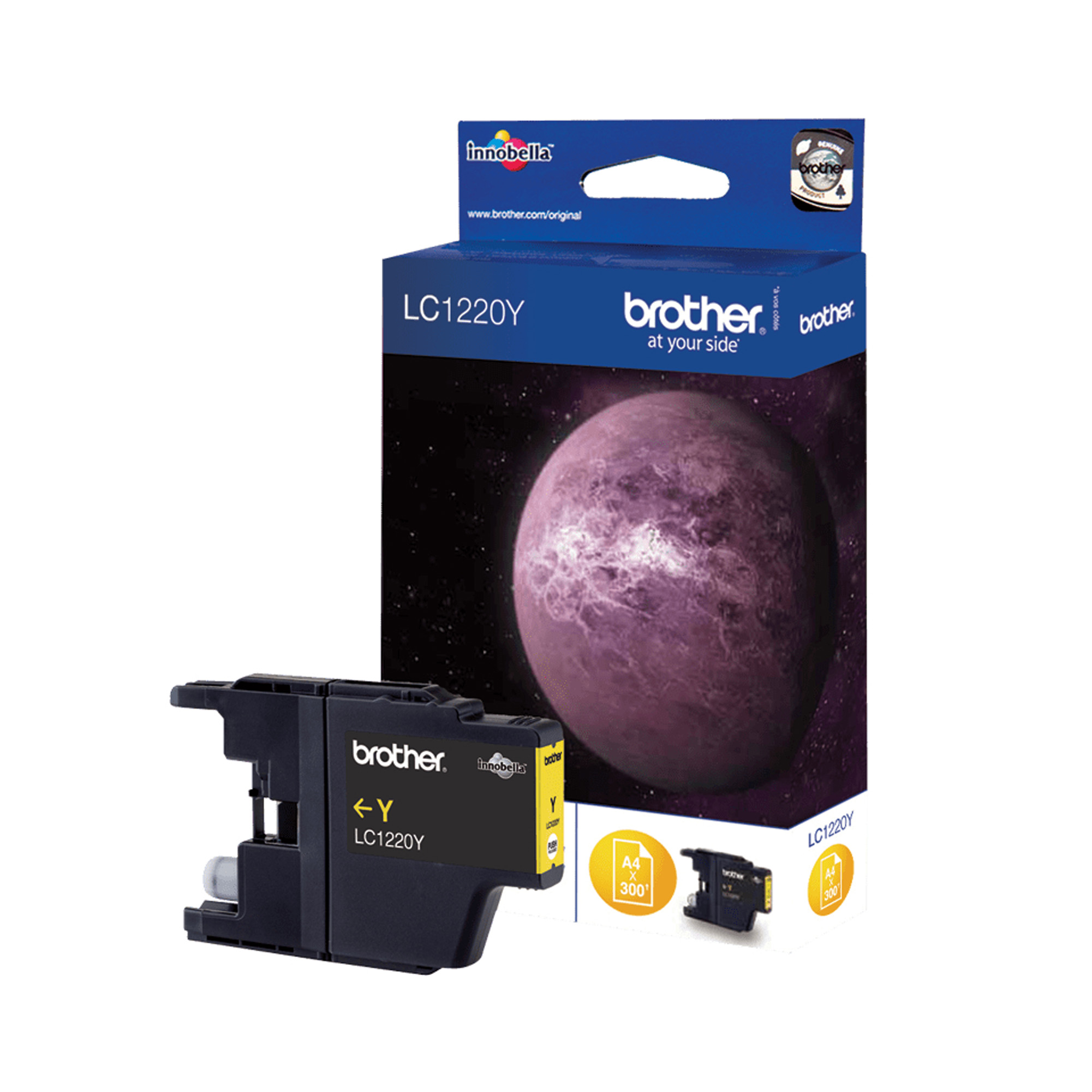 Brother LC1220Y - Giallo - originale - cartuccia d'inchiostro - per Brother DCP-J525, DCP-J725, DCP-J925, MFC-J430, MFC-J625, MFC-J825; MyMio MFC-J825