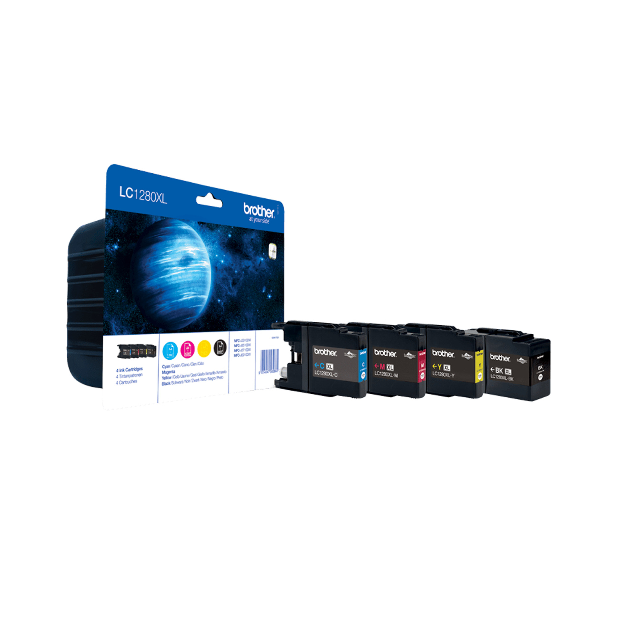 KIT 4 CARTUCCE COLORE PER MFC-J6510DW-J6910DW ( NERO-CIANO-MAGENTA GIALLO ) BLISTER DURATA 1200 PAGINE