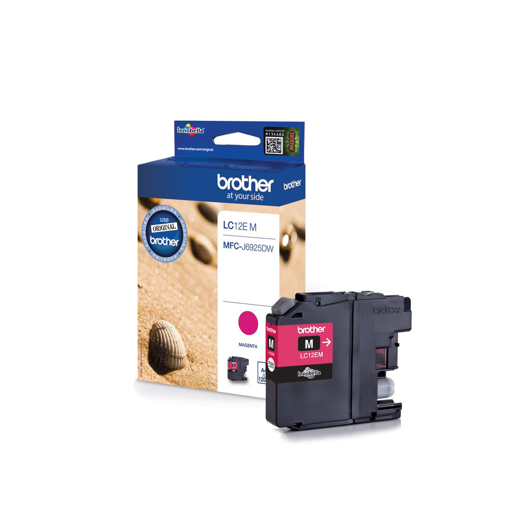 Brother LC12EM - capacity XL - magenta - originale - cartuccia d'inchiostro - per Brother MFC-J6925DW