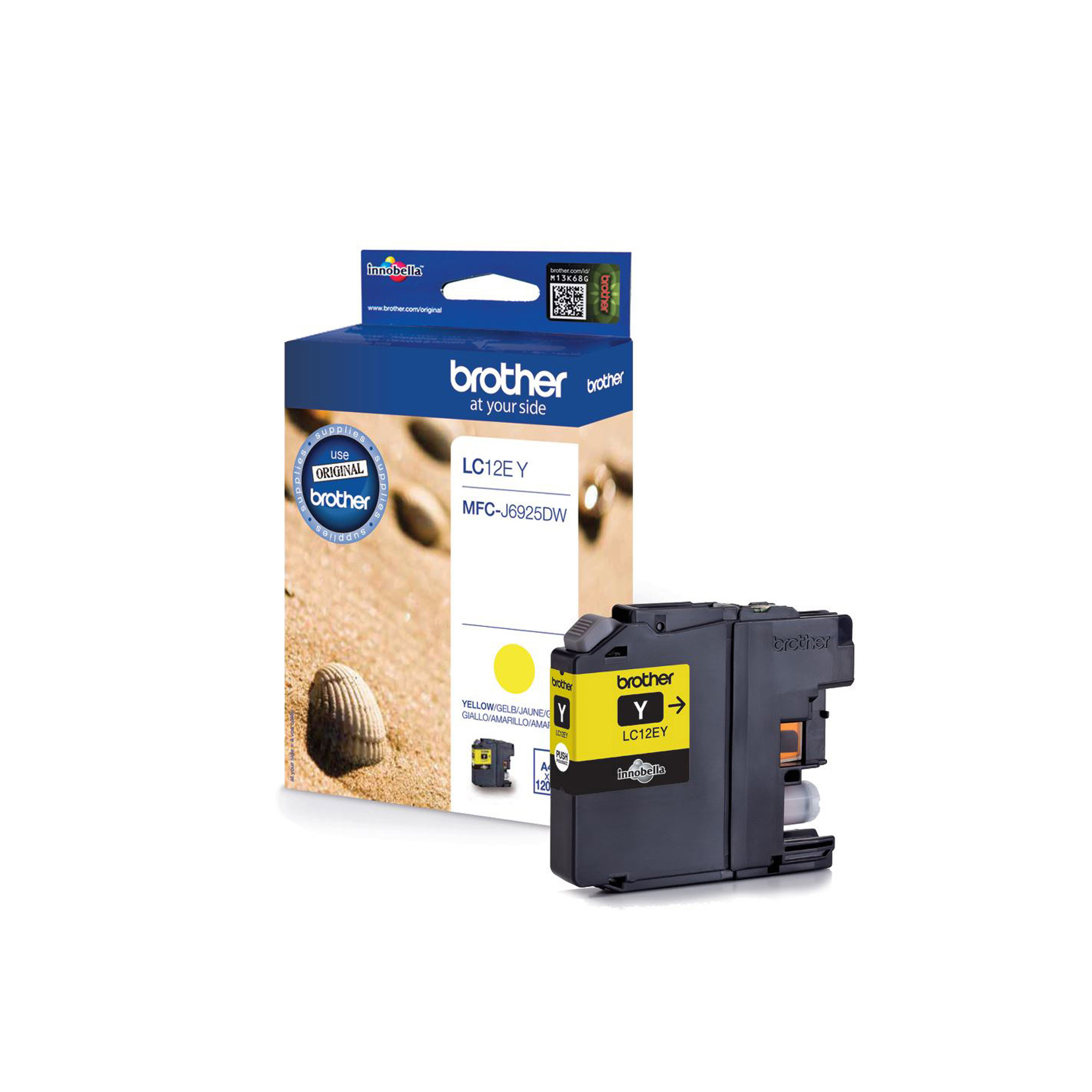 Brother LC12EY - capacity XL - giallo - originale - cartuccia d'inchiostro - per Brother MFC-J6925DW