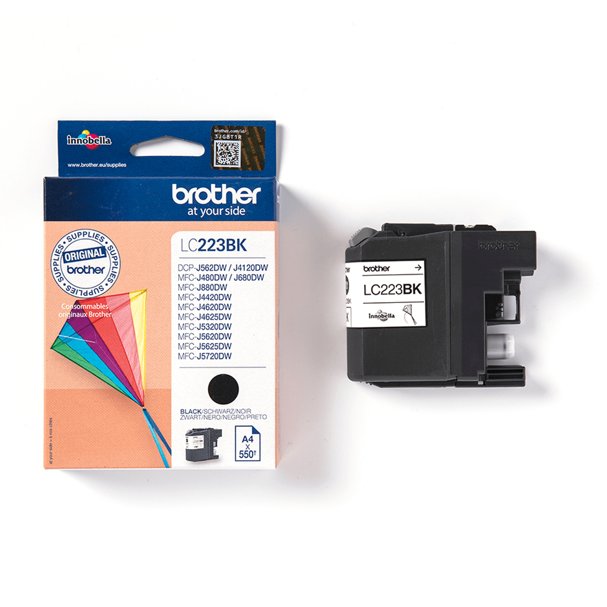 Brother LC223BK - Nero - originale - cartuccia d'inchiostro - per Brother DCP-J4120, J562, MFC-J4625, J480, J5320, J680, J880; Business Smart MFC-J4420
