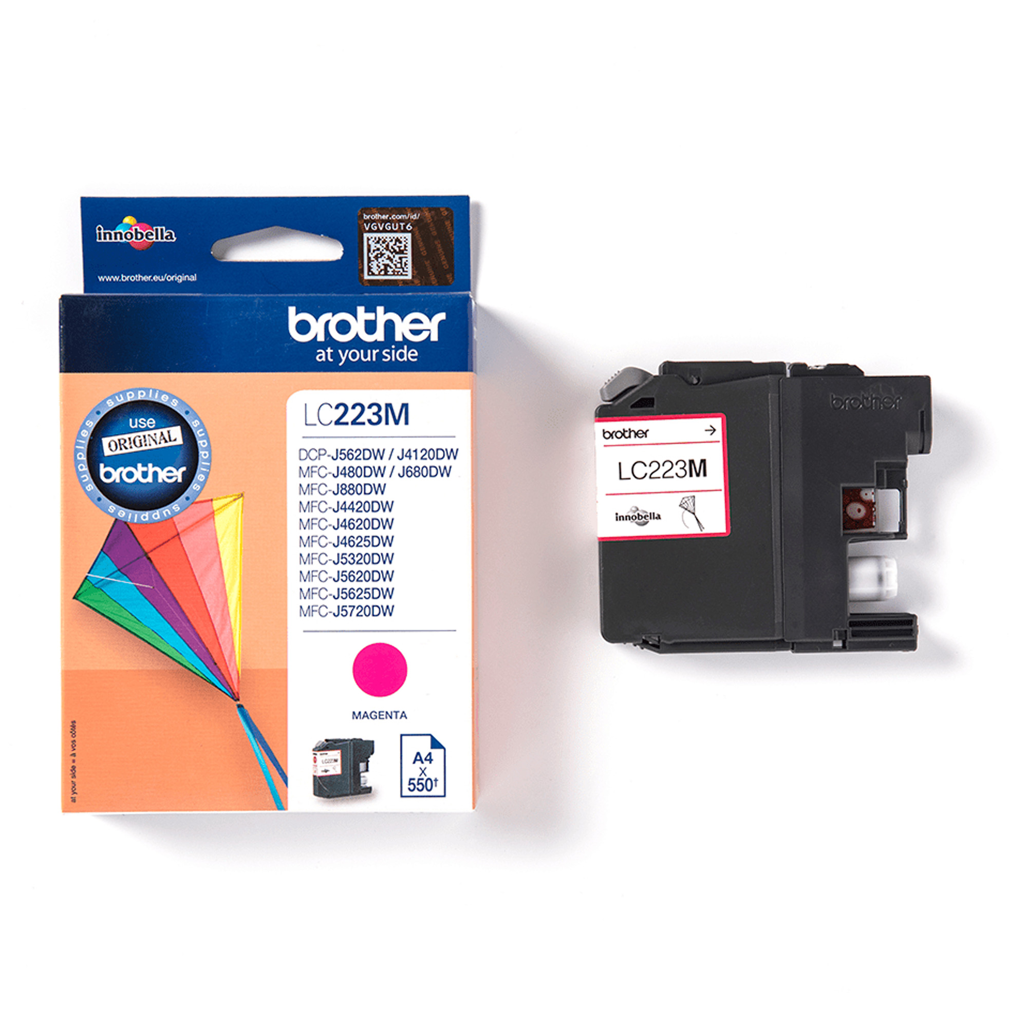 Brother LC223M - Magenta - originale - cartuccia d'inchiostro - per Brother DCP-J4120, J562, MFC-J4625, J480, J5320, J680, J880; Business Smart MFC-J4420