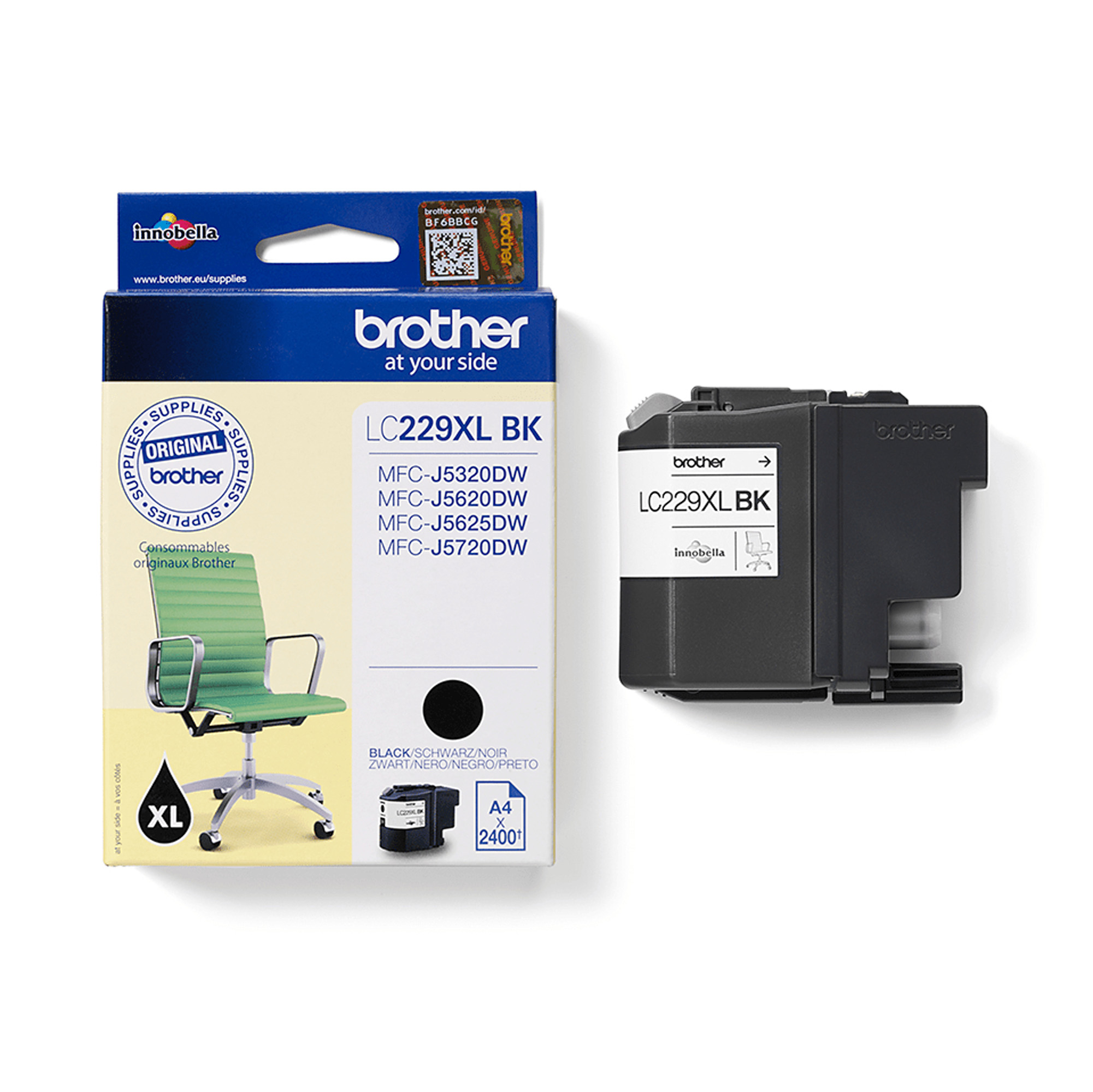 Brother LC229XLBK - Nero - originale - cartuccia d'inchiostro - per Brother MFC-J5320DW, MFC-J5620DW, MFC-J5625DW, MFC-J5720DW