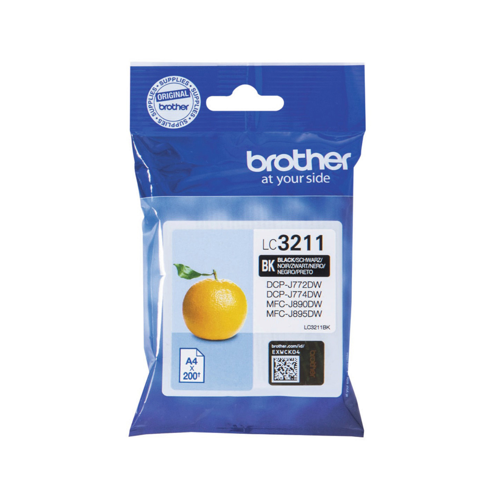Brother LC3211BK - Nero - originale - cartuccia d'inchiostro - per Brother DCP-J572, DCP-J772, DCP-J774, MFC-J890, MFC-J895