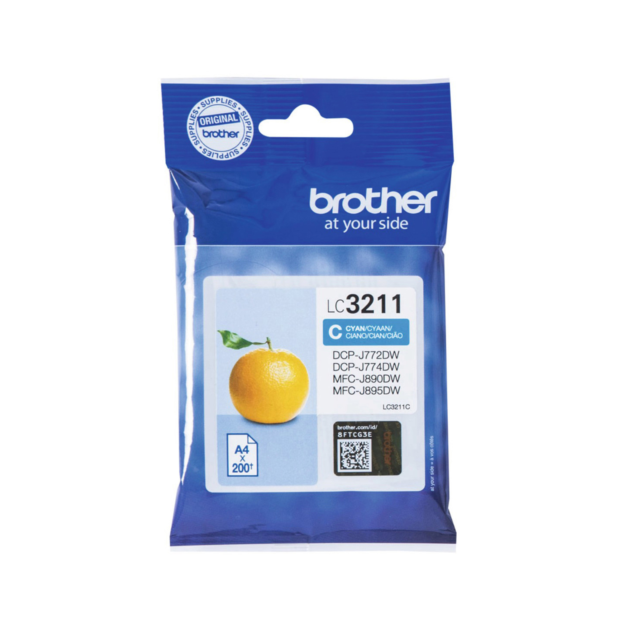 Brother LC3211C - Ciano - originale - cartuccia d'inchiostro - per Brother DCP-J572, DCP-J772, DCP-J774, MFC-J890, MFC-J895
