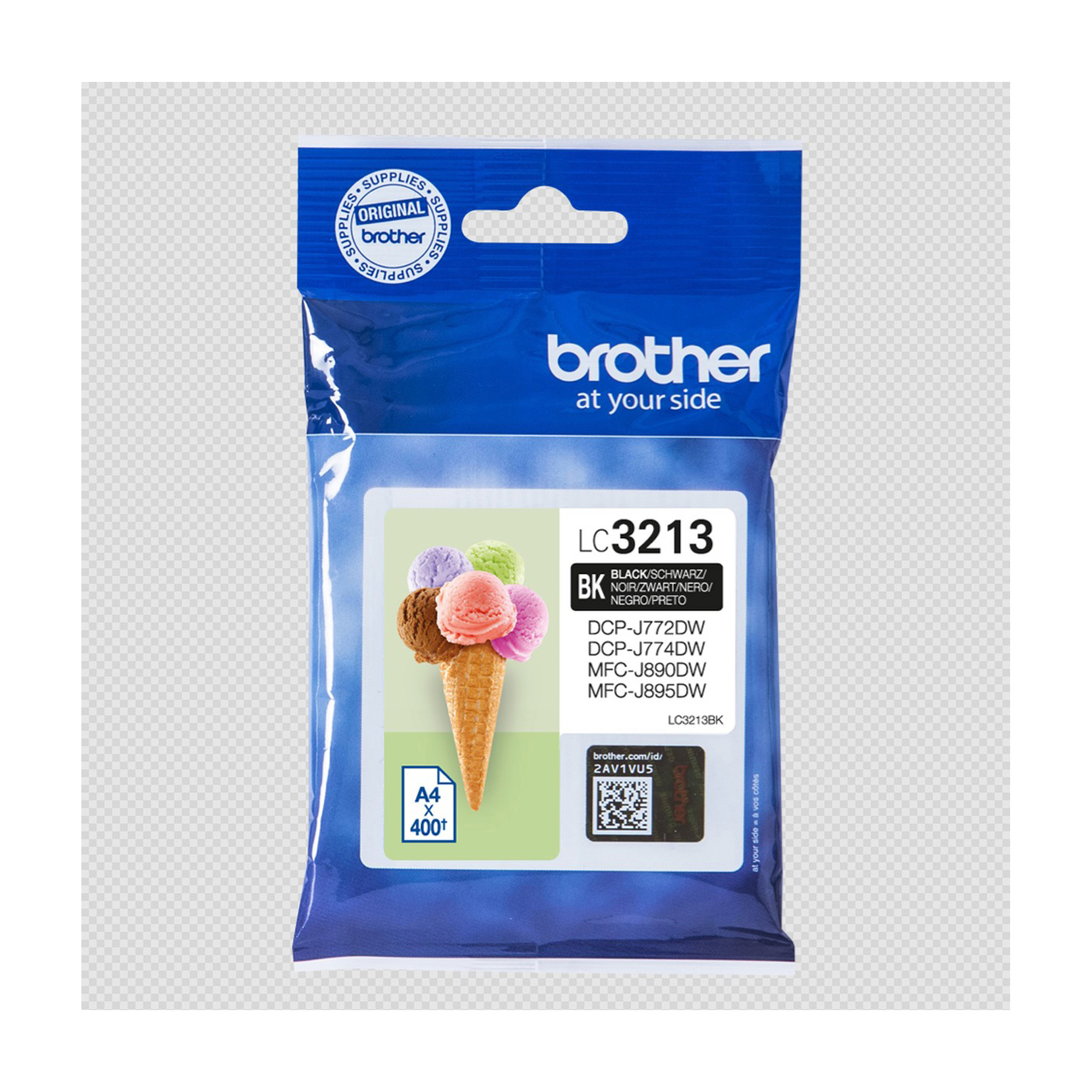 Brother LC3213BK - Nero - originale - cartuccia d'inchiostro - per Brother DCP-J572, DCP-J772, DCP-J774, MFC-J890, MFC-J895