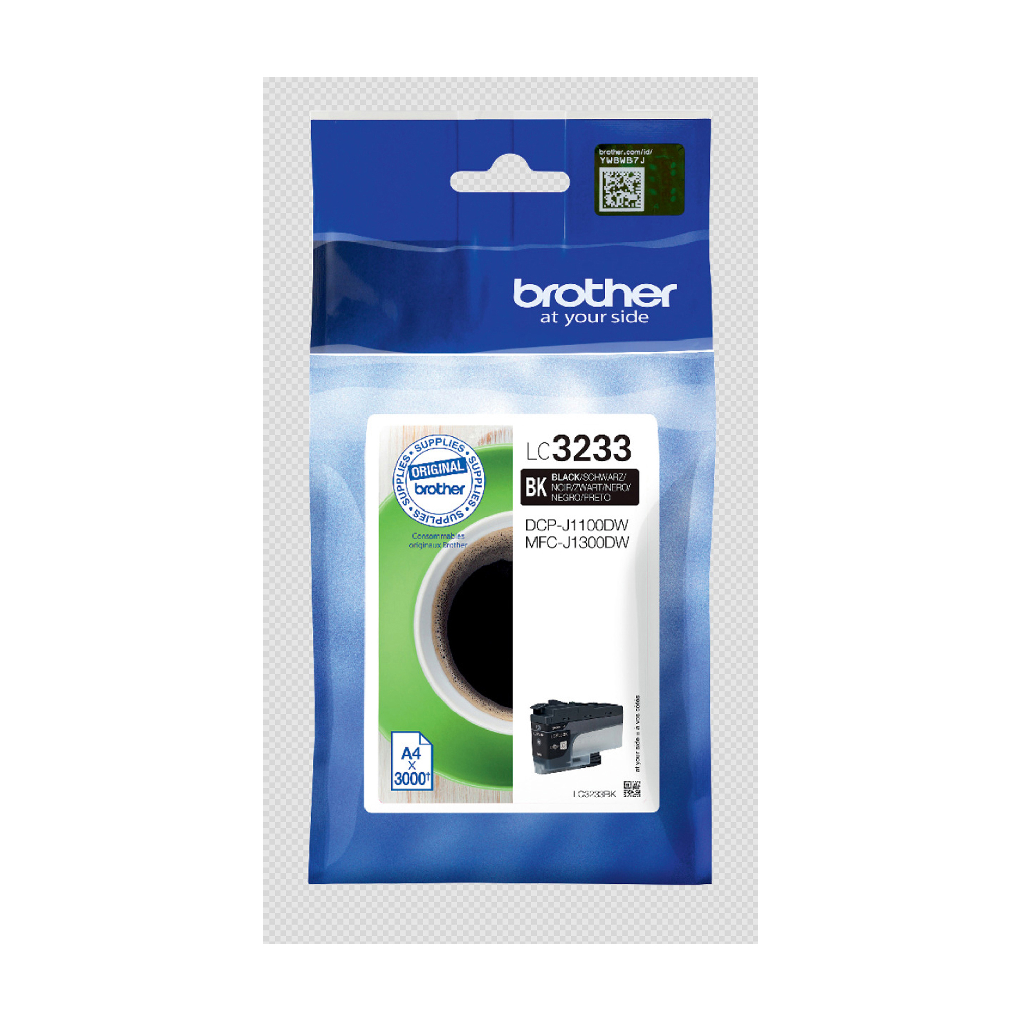 Brother LC3233BK - Nero - originale - cartuccia di stampa - per Brother DCP-J1100DW, MFC-J1300DW