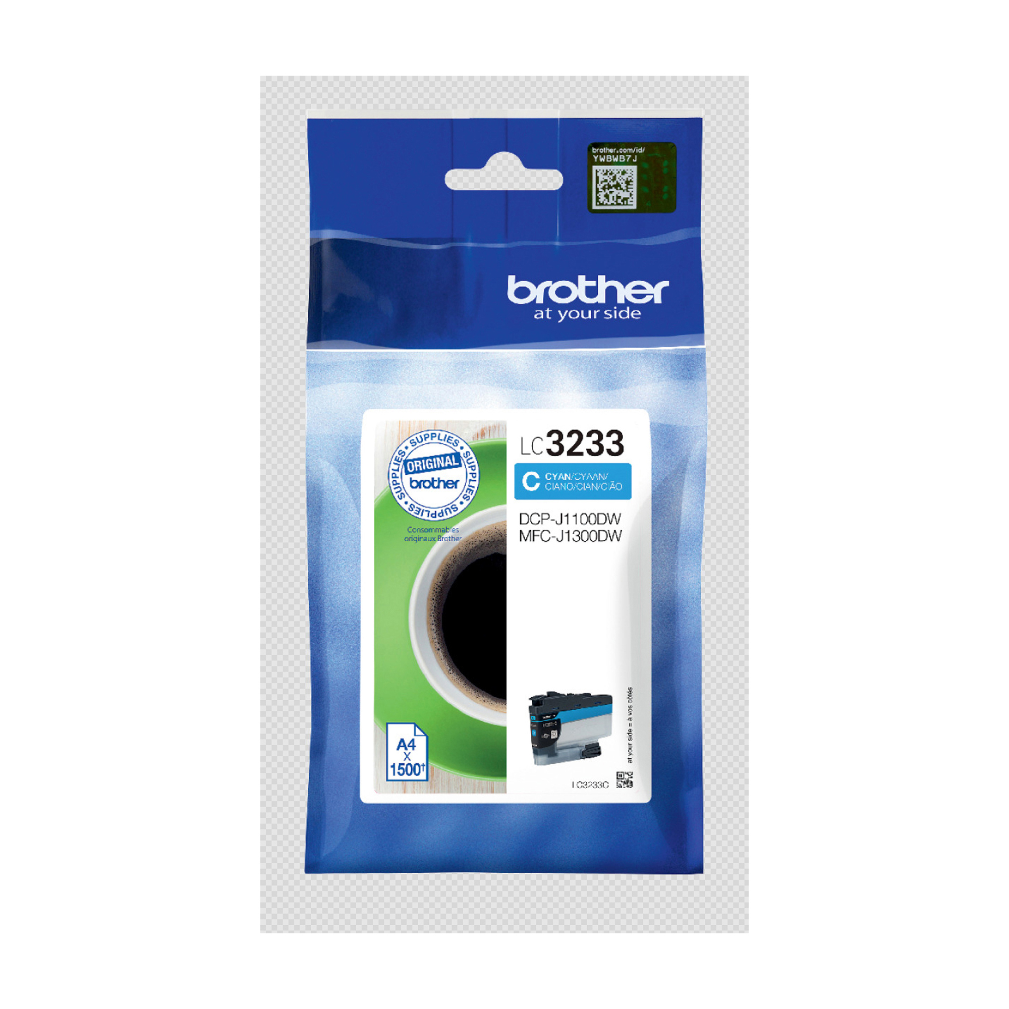 Brother LC3233C - Blu scuro - originale - cartuccia di stampa - per Brother DCP-J1100DW, MFC-J1300DW