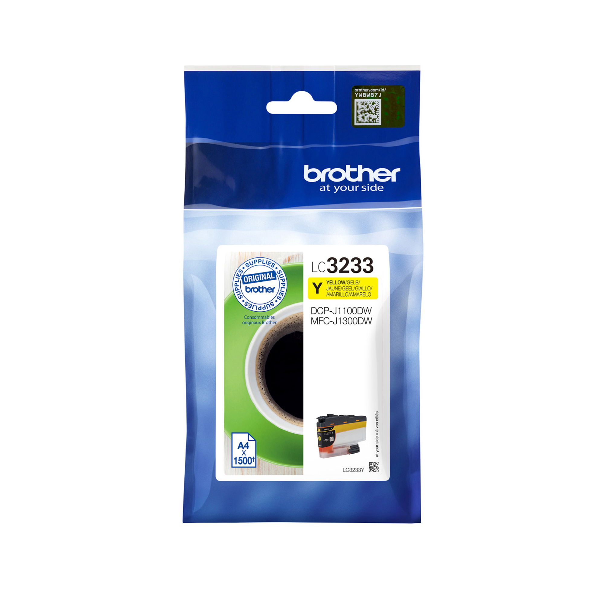 Brother LC3233Y - Giallo scuro - originale - cartuccia di stampa - per Brother DCP-J1100DW, MFC-J1300DW