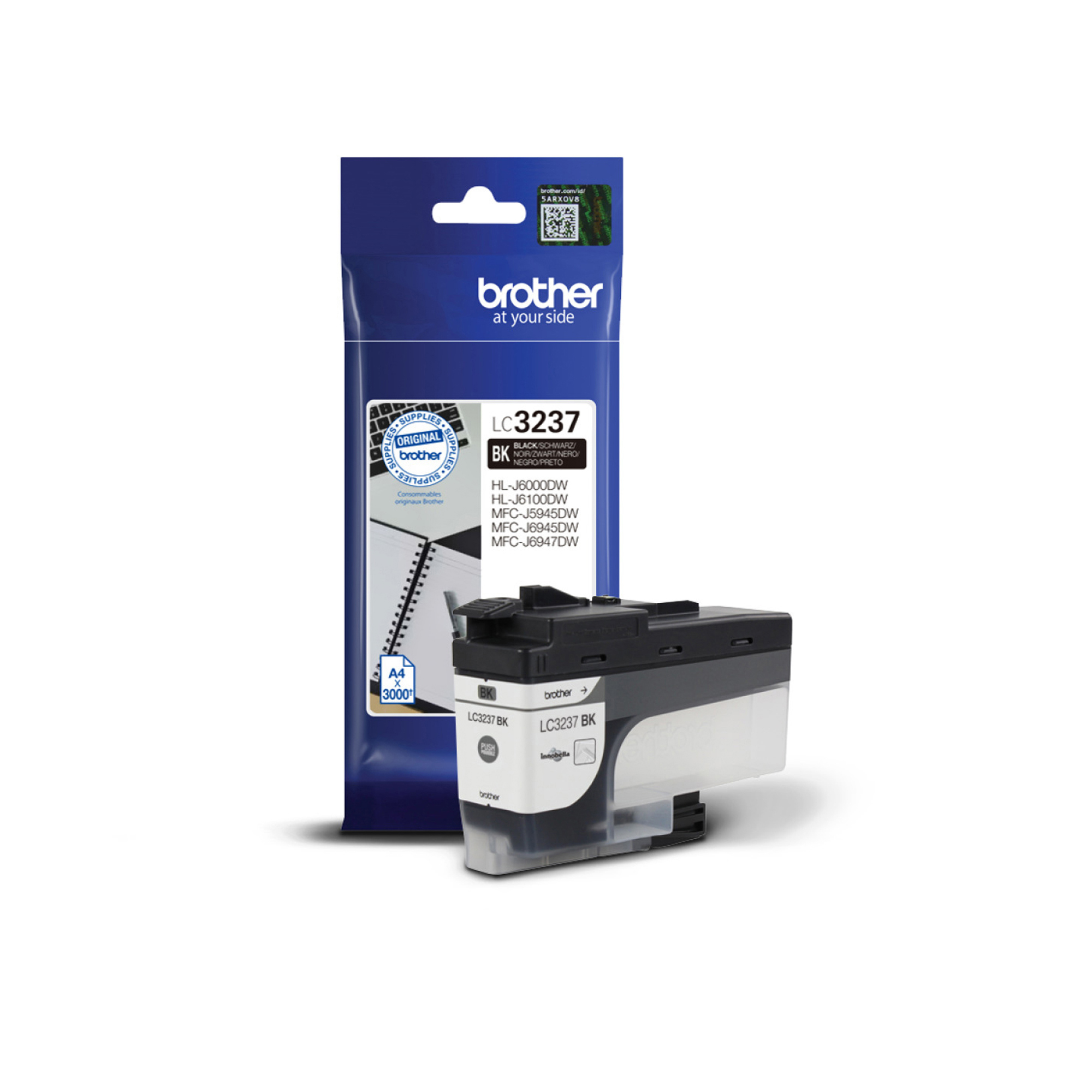 Brother LC3237BK - Nero - originale - cartuccia d'inchiostro - per Brother HL-J6000DW, HL-J6100DW, MFC-J5945DW, MFC-J6945DW, MFC-J6947DW