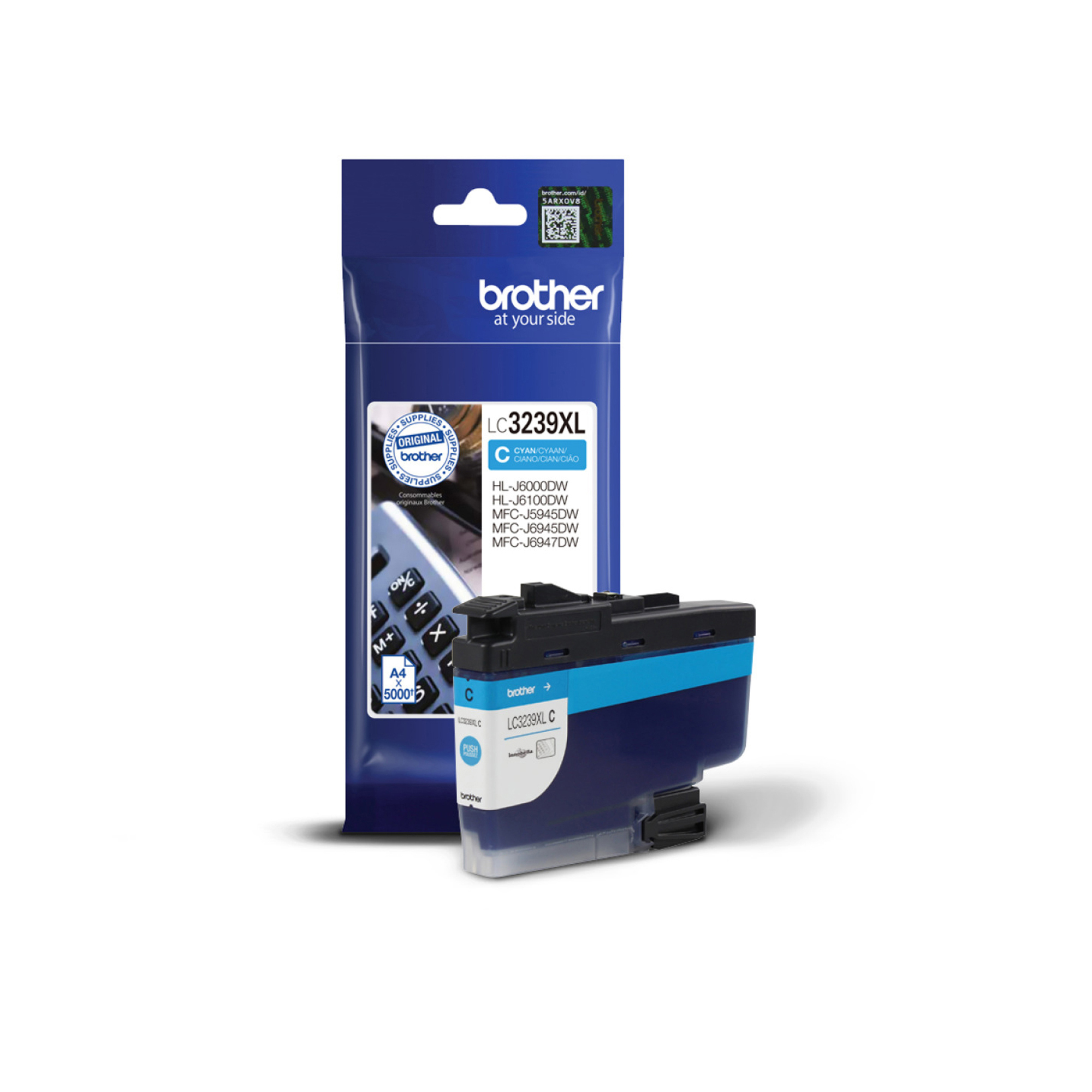 Brother LC3239XLC - Ciano - originale - cartuccia d'inchiostro - per Brother HL-J6000DW, HL-J6100DW, MFC-J5945DW, MFC-J6945DW, MFC-J6947DW