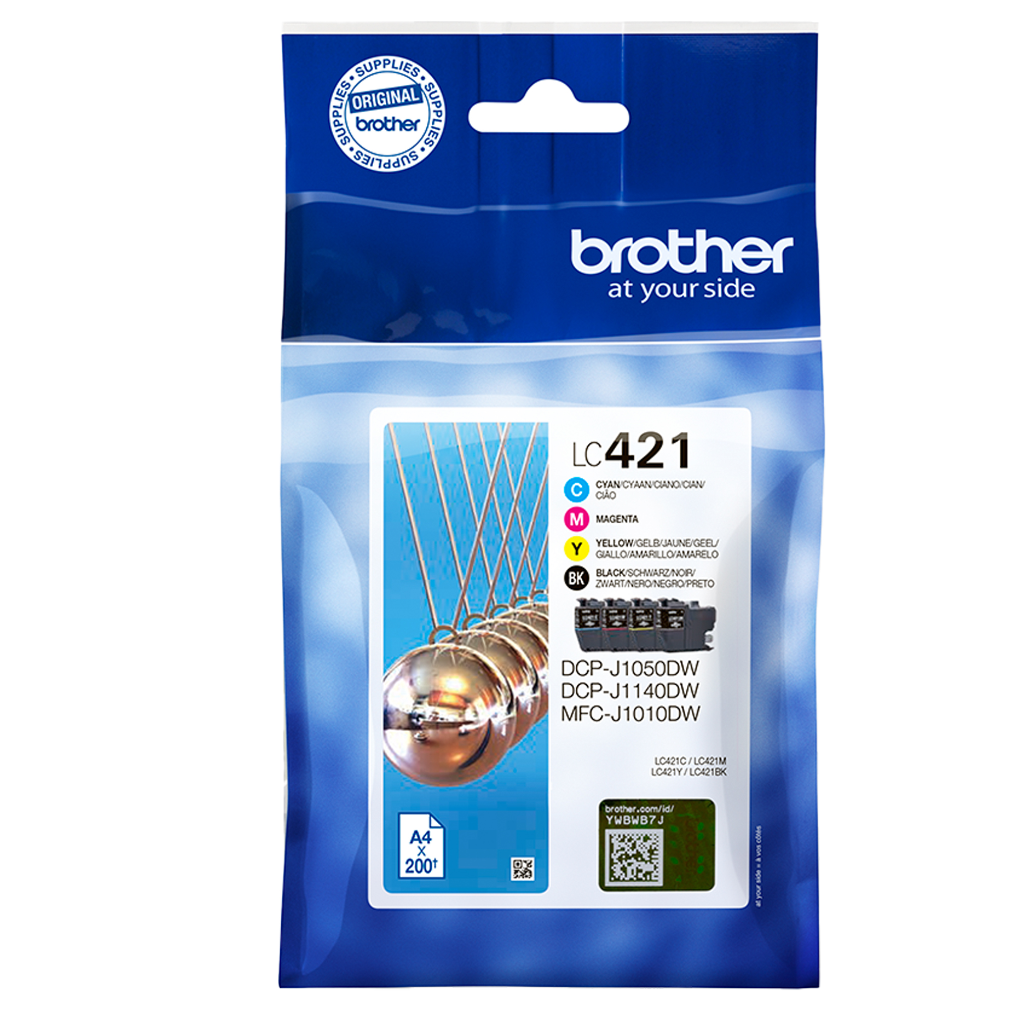 Brother LC421 - Confezione da 4 - nero, …