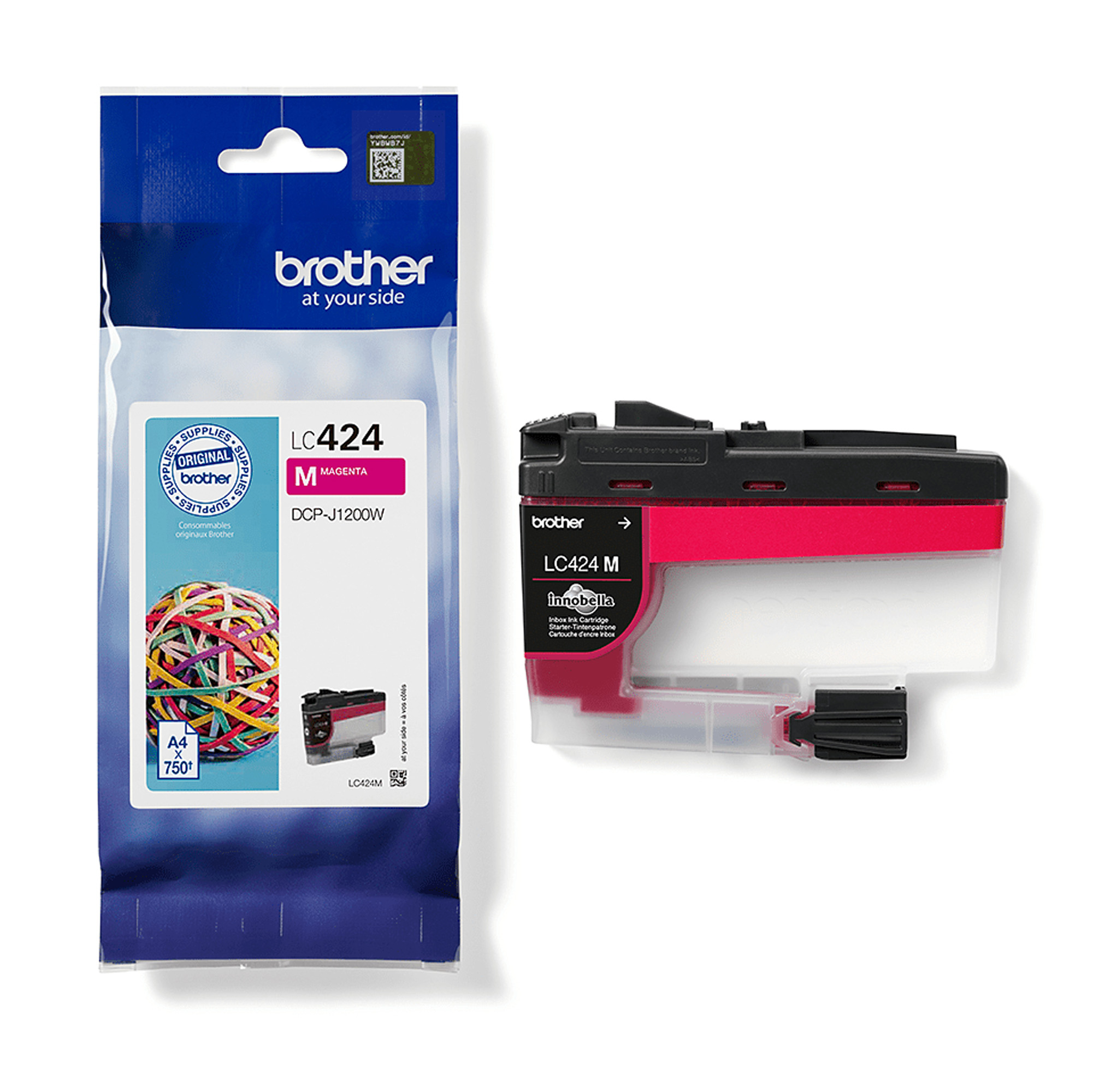 Brother LC424M - Magenta - originale - cartuccia d'inchiostro - per Brother DCP-J1200W