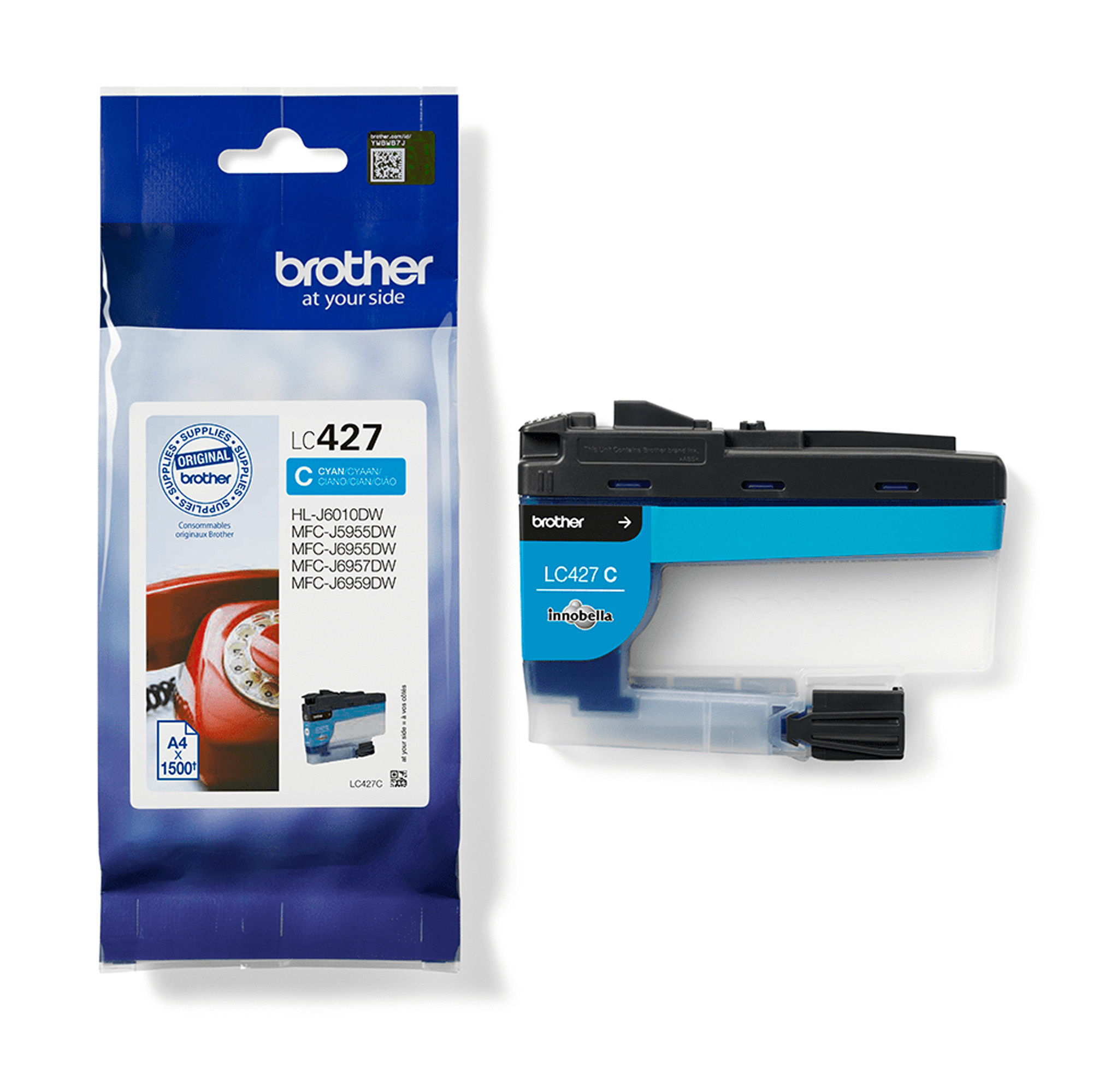 Brother LC427C - Ciano - originale - cartuccia d'inchiostro - per Brother HL-J6010DW, MFC-J5955DW, MFC-J6955DW, MFC-J6957DW