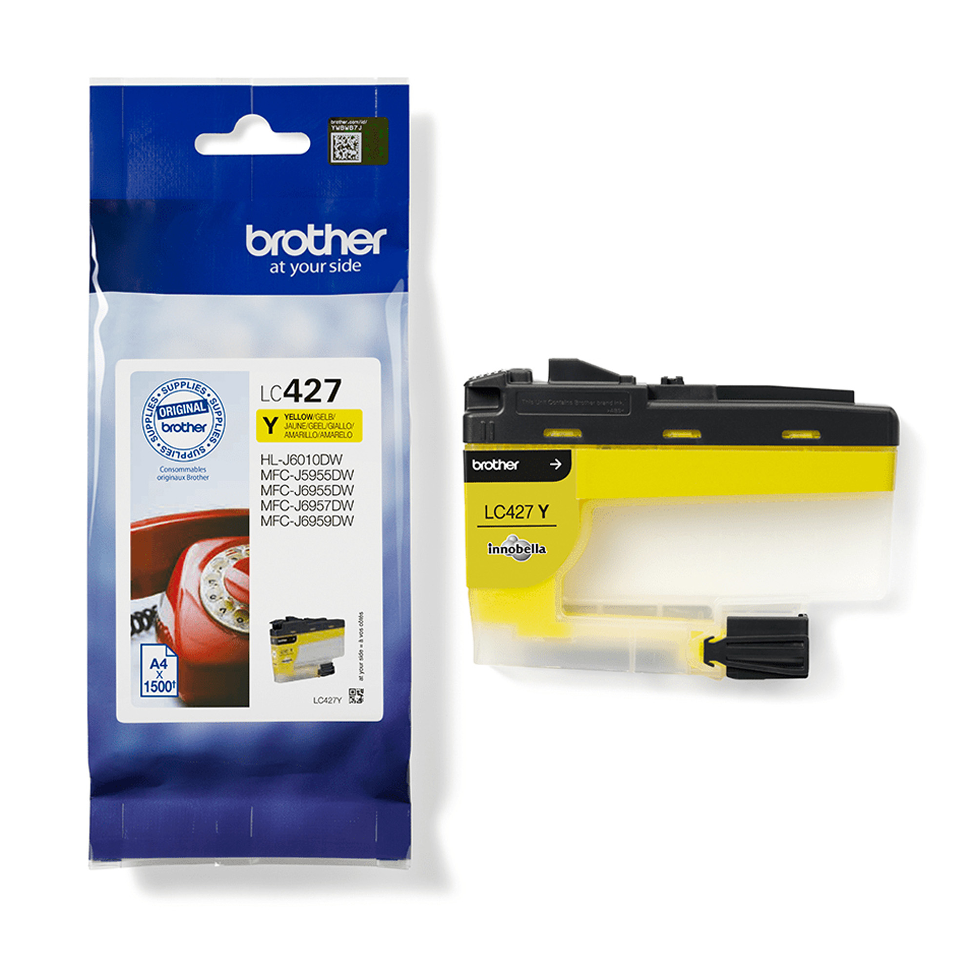 Brother LC427Y - Giallo - originale - cartuccia d'inchiostro - per Brother HL-J6010DW, MFC-J5955DW, MFC-J6955DW, MFC-J6957DW