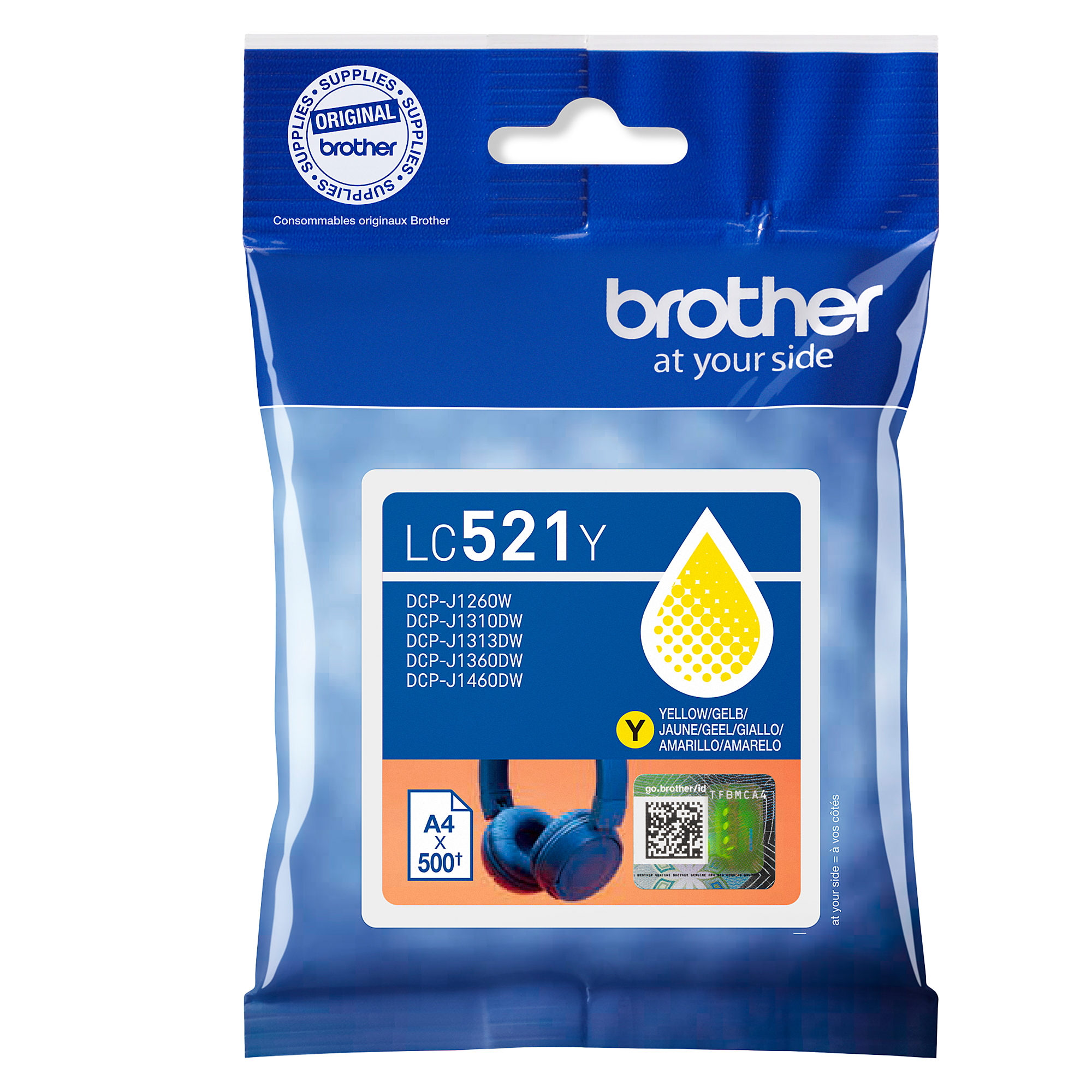 Brother Cartuccia Giallo LC521Y - 500pag