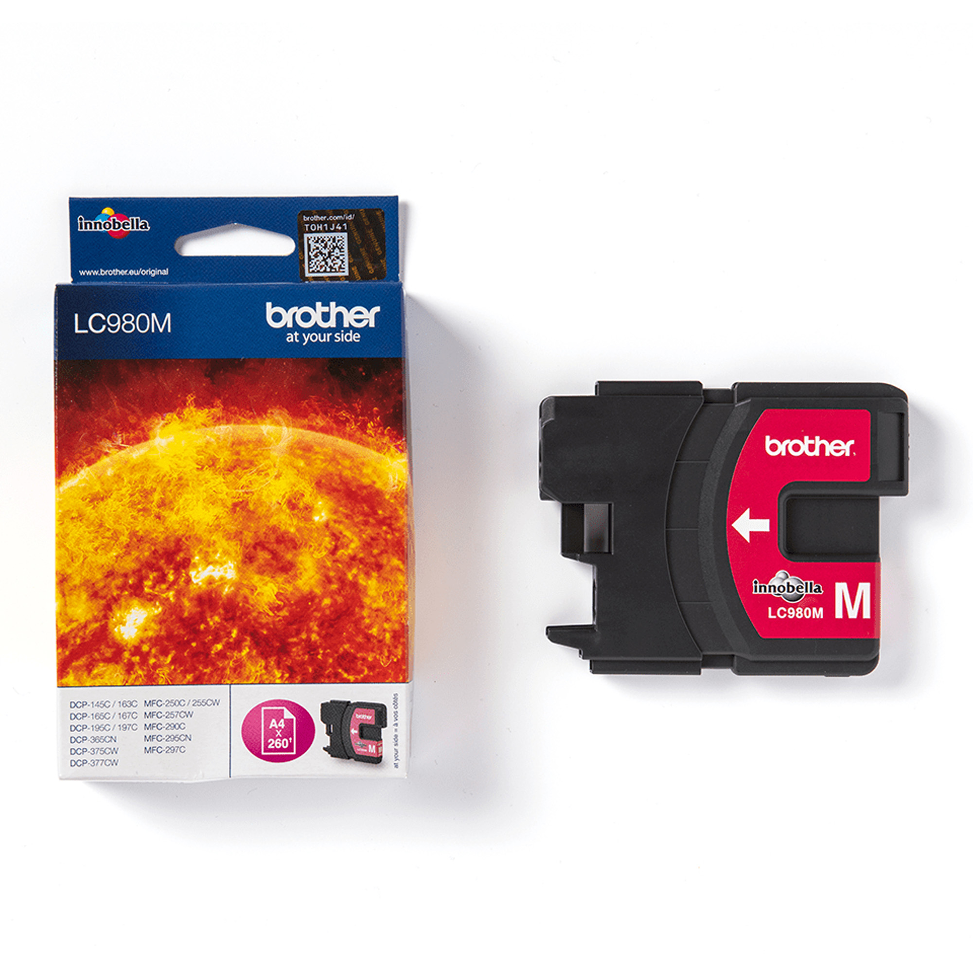 Brother LC980M - Magenta - originale - cartuccia d'inchiostro - per Brother DCP-145, 163, 167, 193, 195, 197, 365, 373, 375, 377, MFC-250, 255, 290, 295, 297