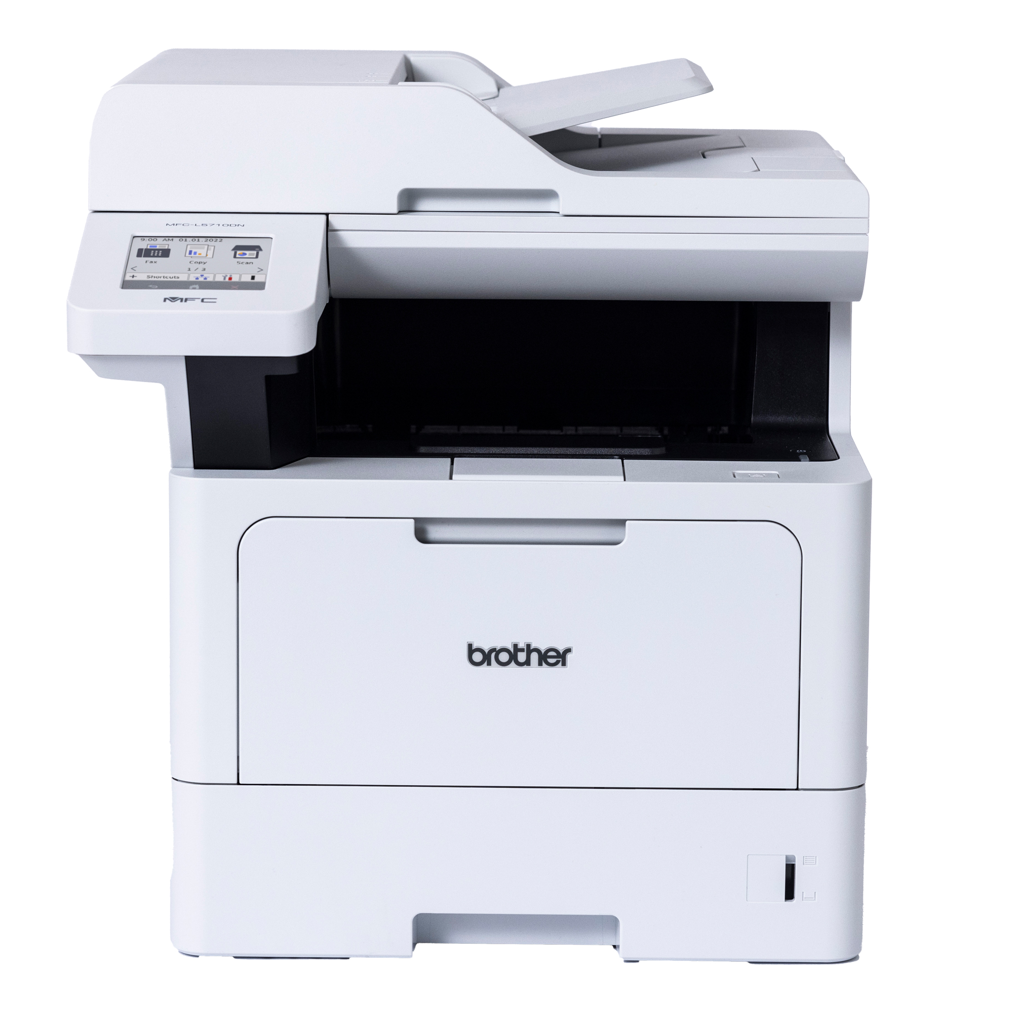 Brother MFC-L5710DN - Stampante multifunzione - B/N - laser - Letter A (216 x 279 mm)/A4 (210 x 297 mm) (originale) - A4/Legal (supporti) - fino a 48 ppm (copia) - fino a 48 ppm (stampa) - 350 fogli - 33.6 Kbps - USB 2.0, Gigabit LAN, host USB 2.0