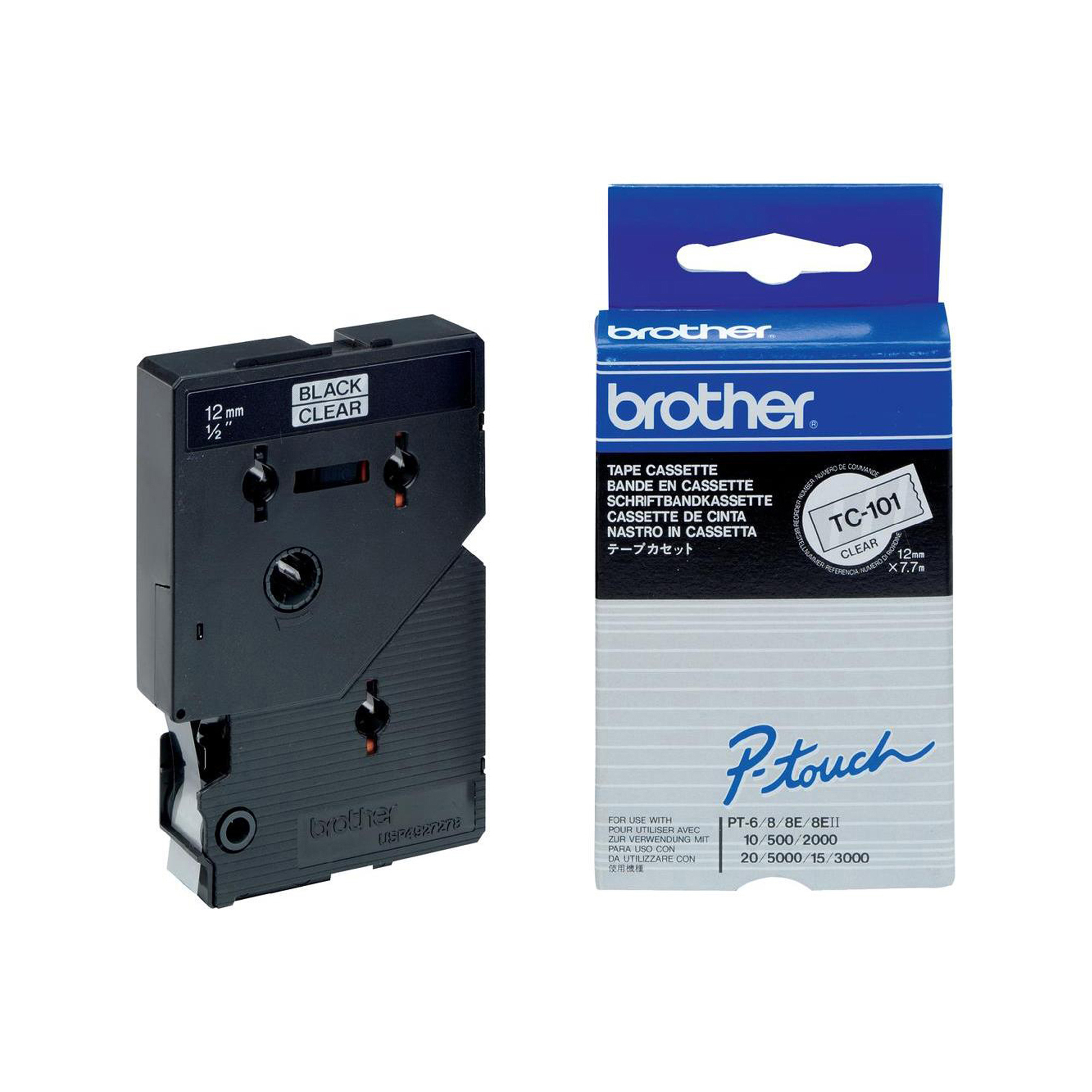 Brother - Nero, trasparente - Rotolo (1,2 cm …