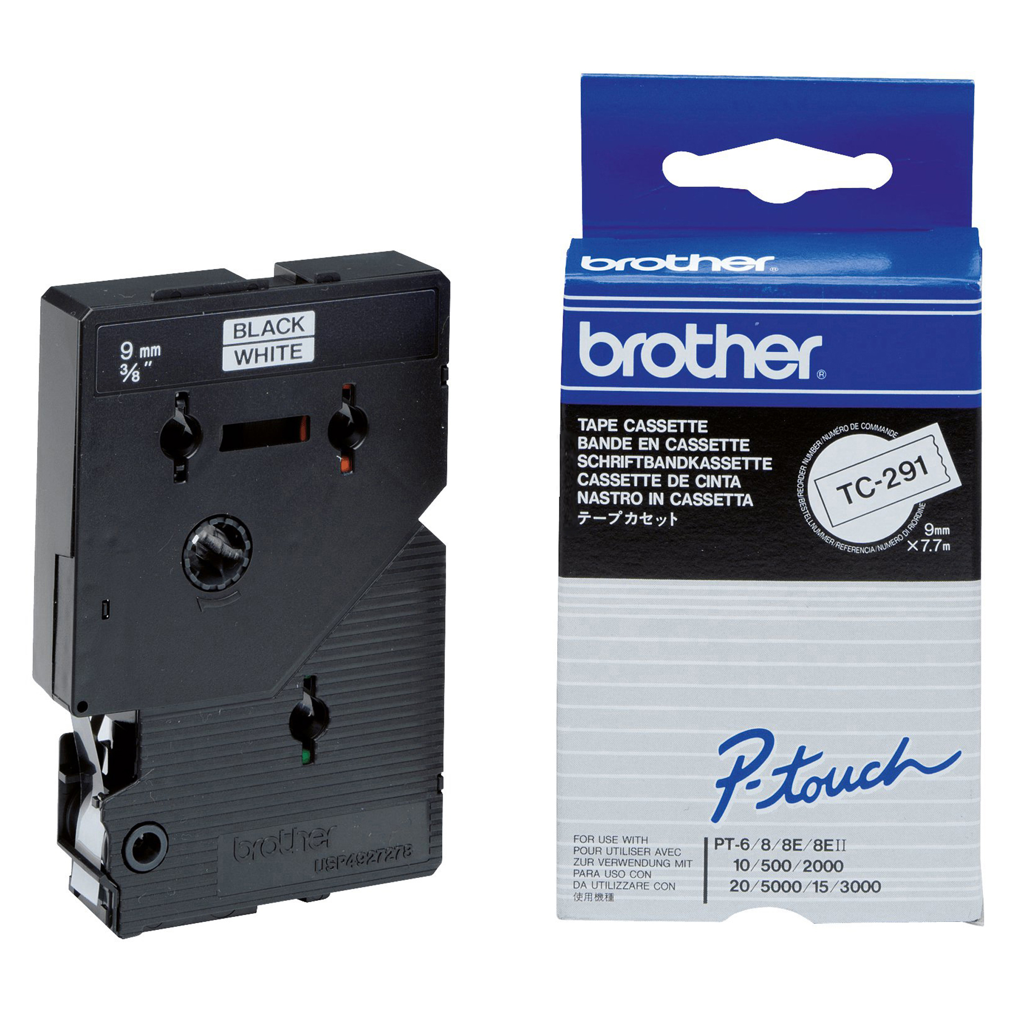 Brother - Nastro - Nero/Bianco - TC291 - …