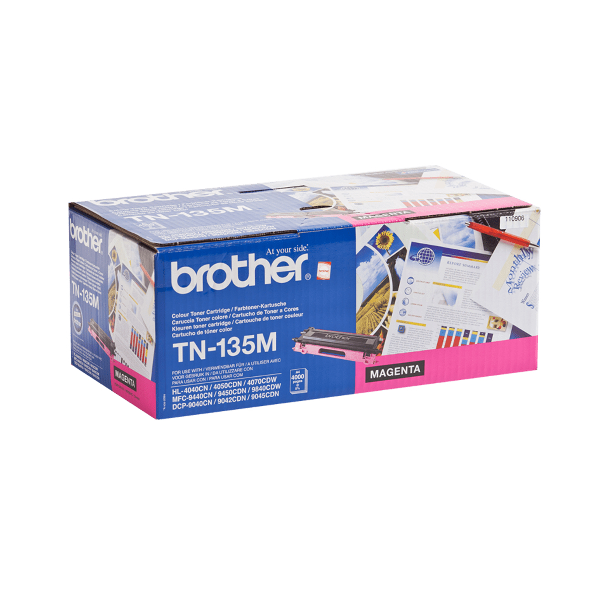 Brother TN135M - Magenta - originale - cartuccia toner - per Brother DCP-9040, 9042, 9045, HL-4040, 4050, 4070, MFC-9420, 9440, 9450, 9840