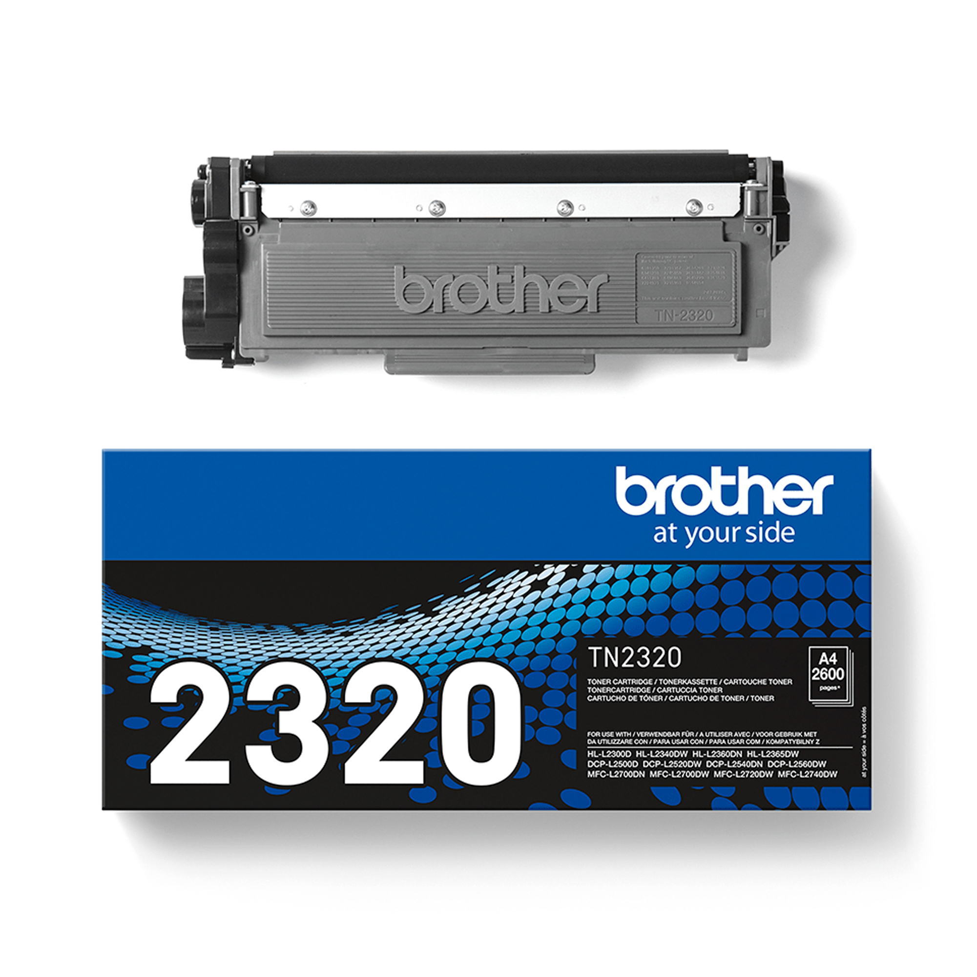 Brother TN2320 - Nero - originale - cartuccia toner - per Brother DCP-L2500, L2520, L2560, HL-L2300, L2340, L2360, L2365, MFC-L2700, L2720, L2740