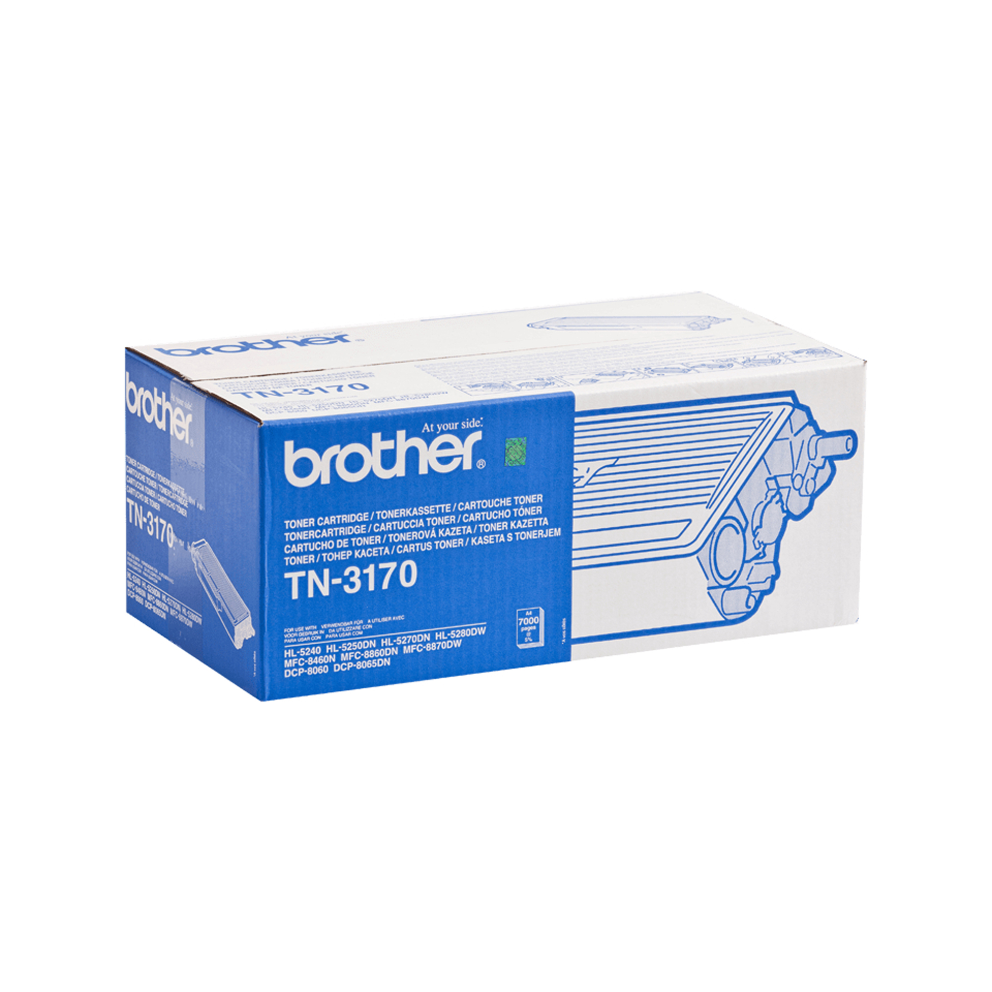 Brother TN3170 - Nero - originale - cartuccia toner - per Brother DCP-8060, 8065, HL-5240, 5250, 5270, 5280, MFC-8460, 8860, 8870