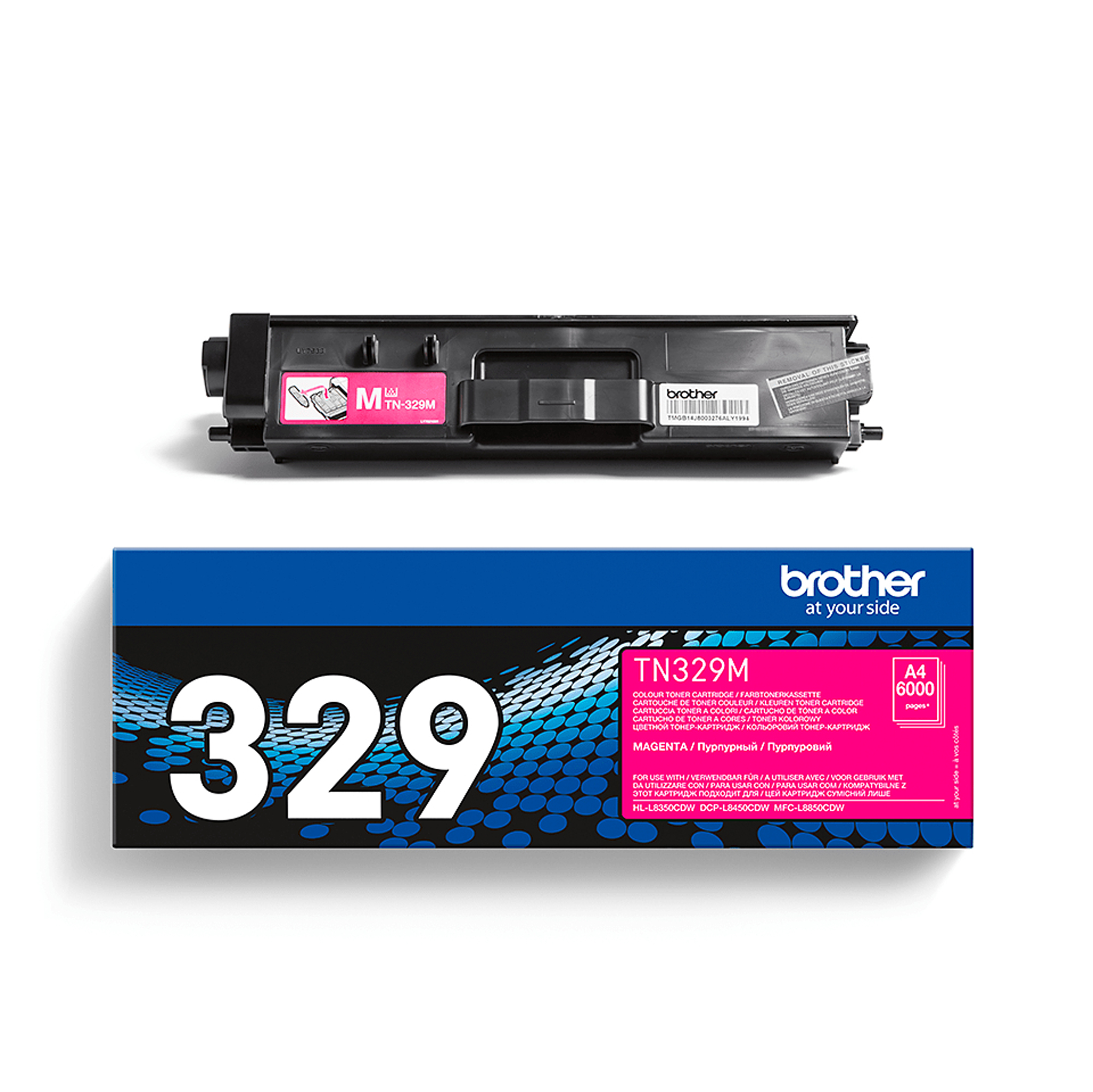 Brother TN329M - Magenta - originale - cartuccia toner - per Brother DCP-L8450CDW, HL-L8350CDW, HL-L8350CDWT, MFC-L8850CDW