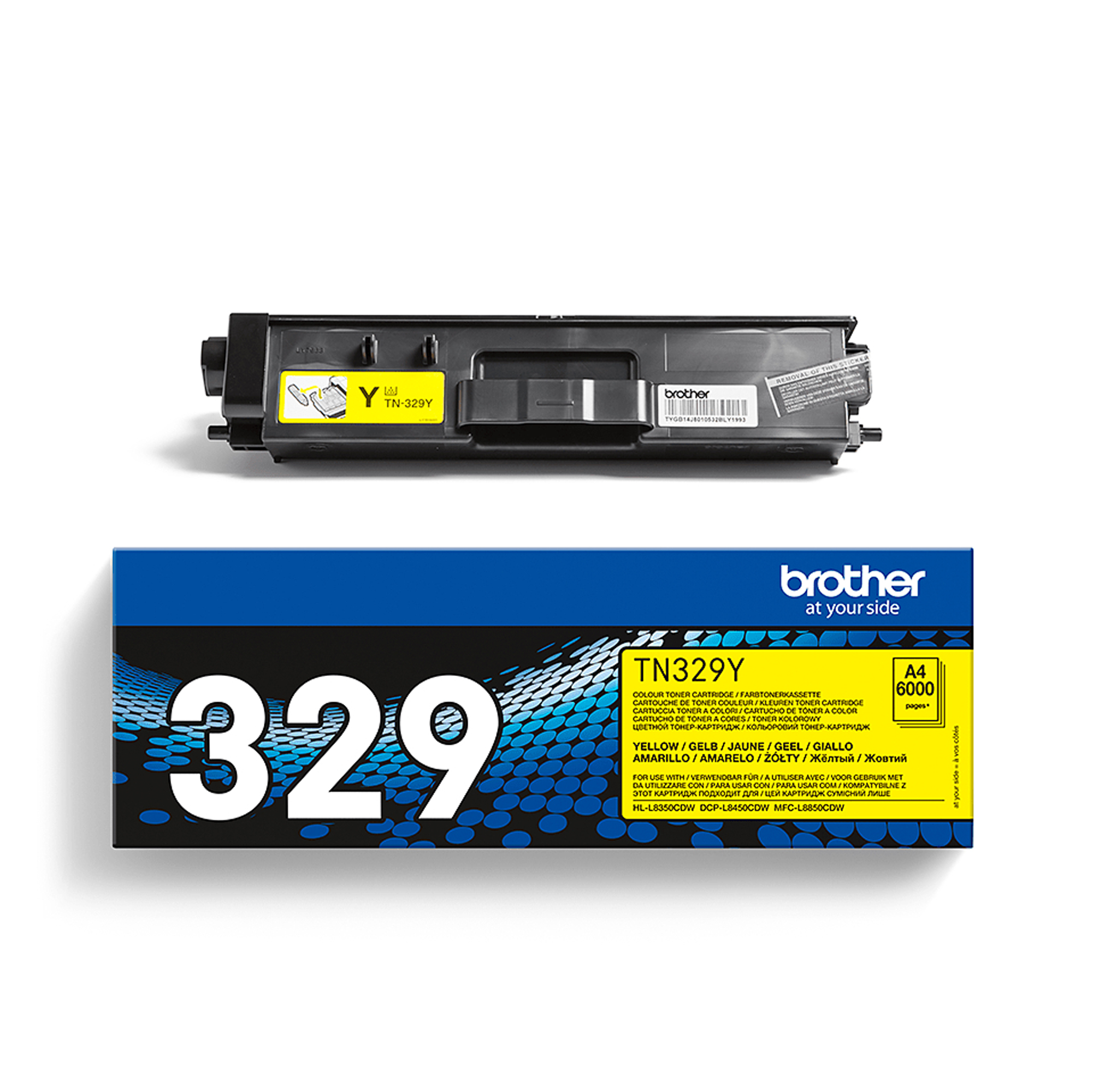 Brother TN329Y - Giallo - originale - cartuccia toner - per Brother DCP-L8450CDW, HL-L8350CDW, HL-L8350CDWT, MFC-L8850CDW