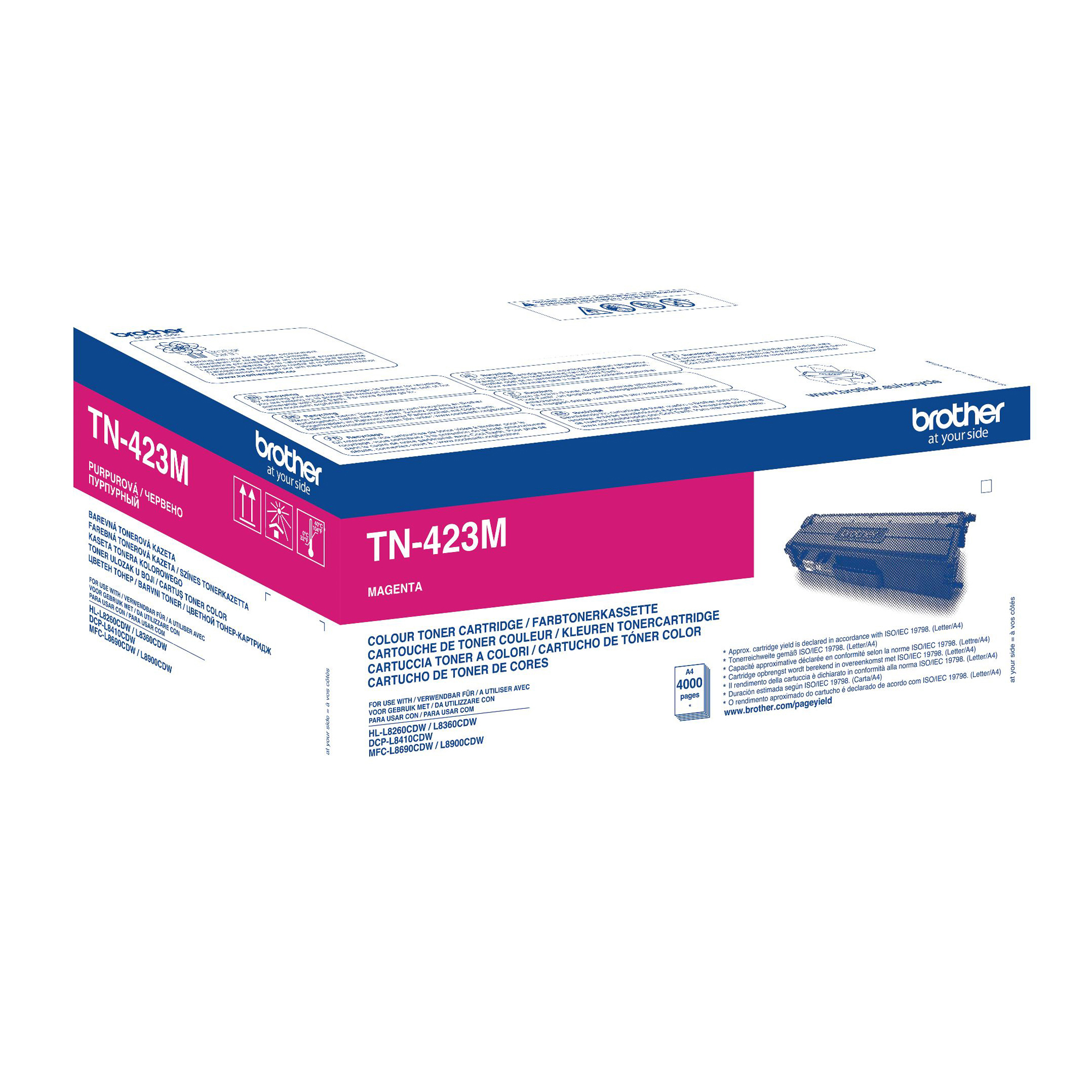 Brother TN423M - Magenta - originale - cartuccia toner - per Brother DCP-L8410, HL-L8260, HL-L8360, MFC-L8690, MFC-L8900