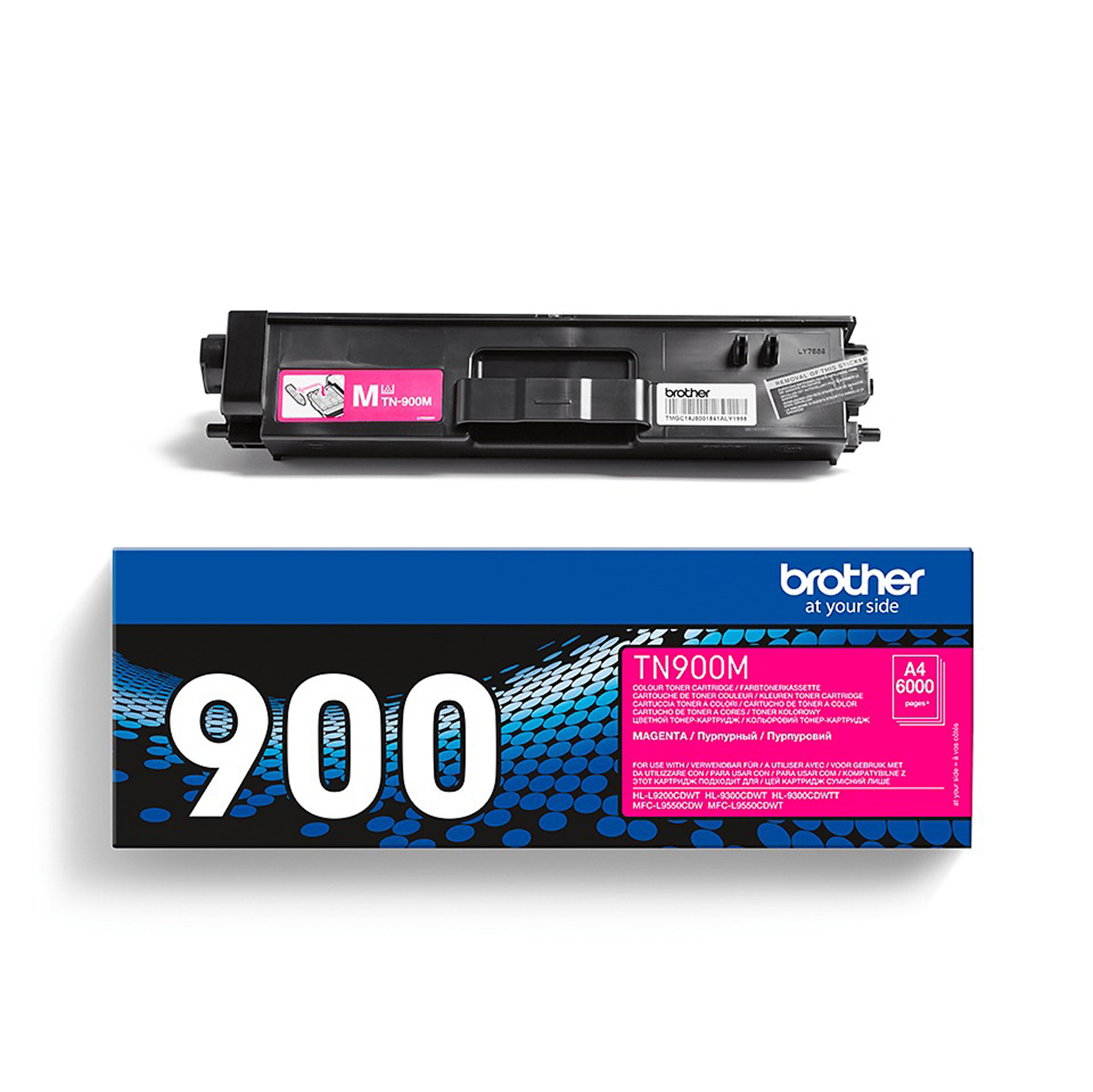 Brother TN900M - Magenta - originale - cartuccia toner - per Brother HL-L9200CDWT, HL-L9300CDWT, HL-L9300CDWTT, MFC-L9550CDW, MFC-L9550CDWT