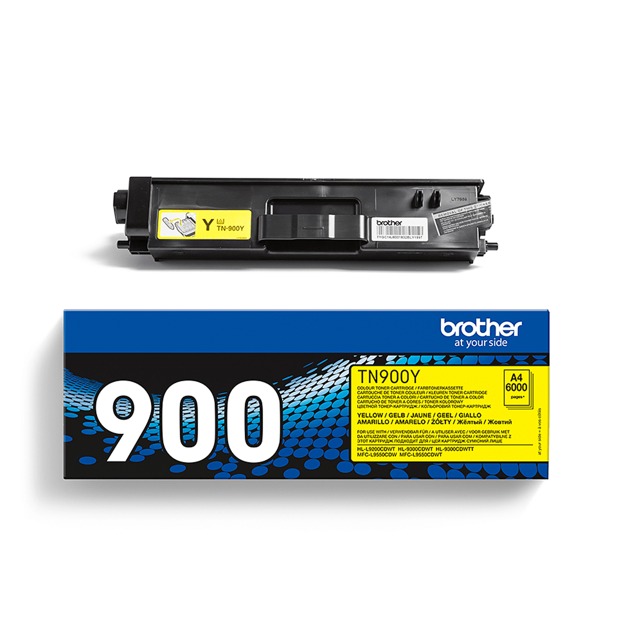 Brother TN900y - Giallo - originale - cartuccia toner - per Brother HL-L9200CDWT, HL-L9300CDWT, HL-L9300CDWTT, MFC-L9550CDW, MFC-L9550CDWT