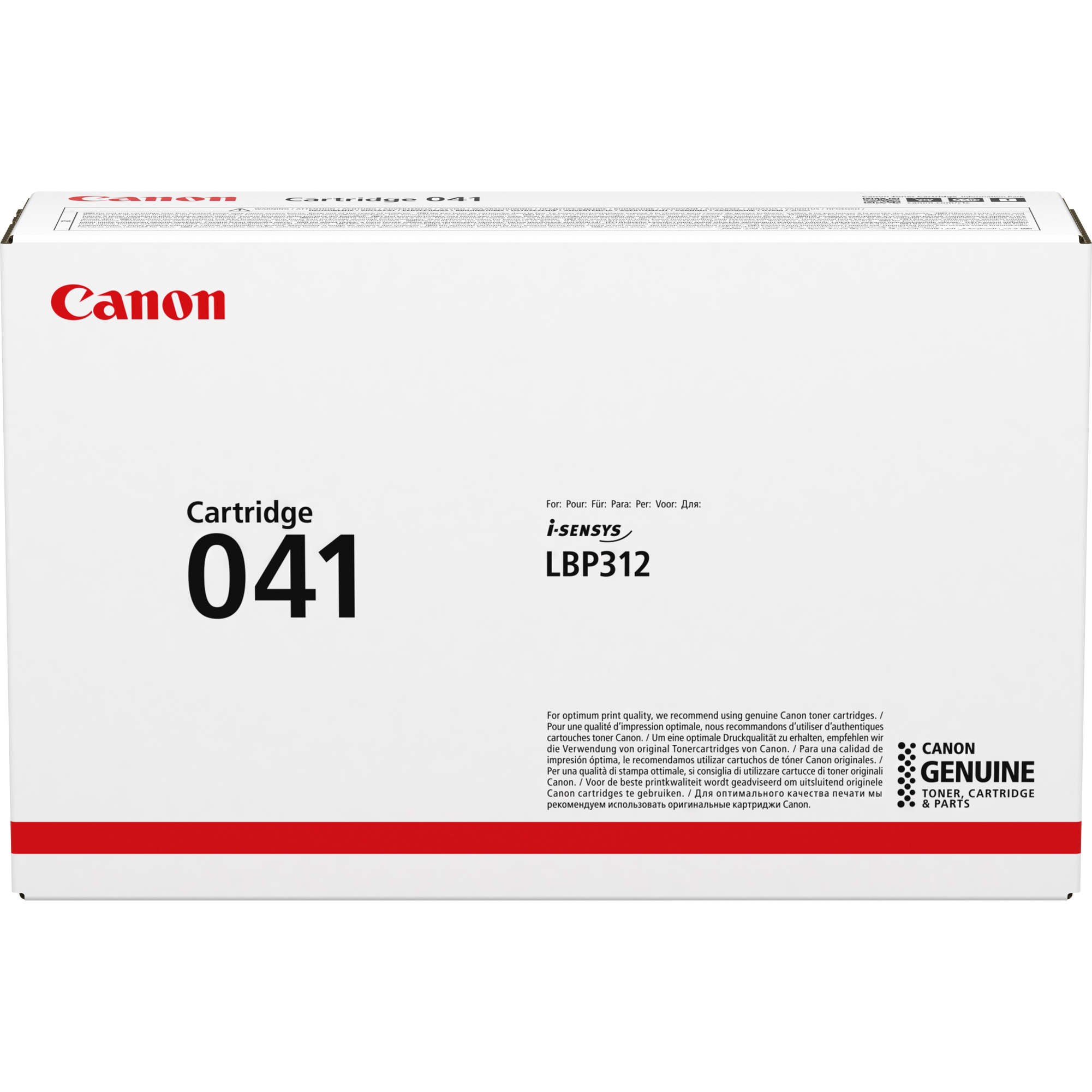 Canon 041 - Alta resa - nero - originale - cartuccia toner - per imageCLASS LBP312dn, MF525dw