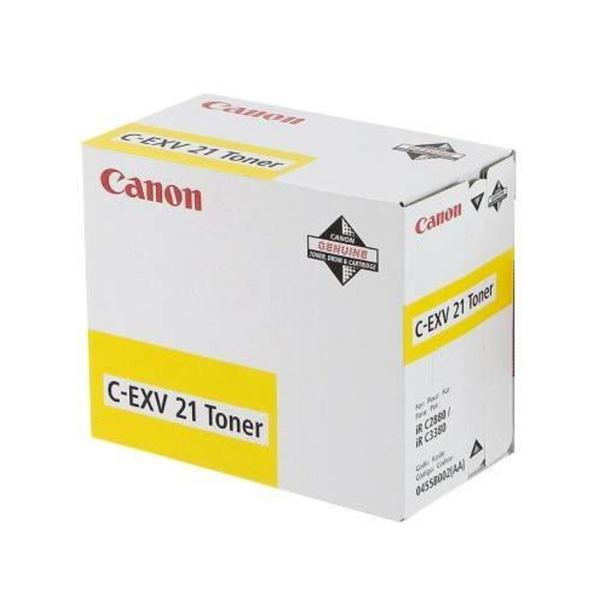 Canon C-EXV 21 - Giallo - originale - cartuccia toner - per imageRUNNER C2380i, C2880, C2880i, C3380, C3380i, C3580, C3580i, C3580Ne